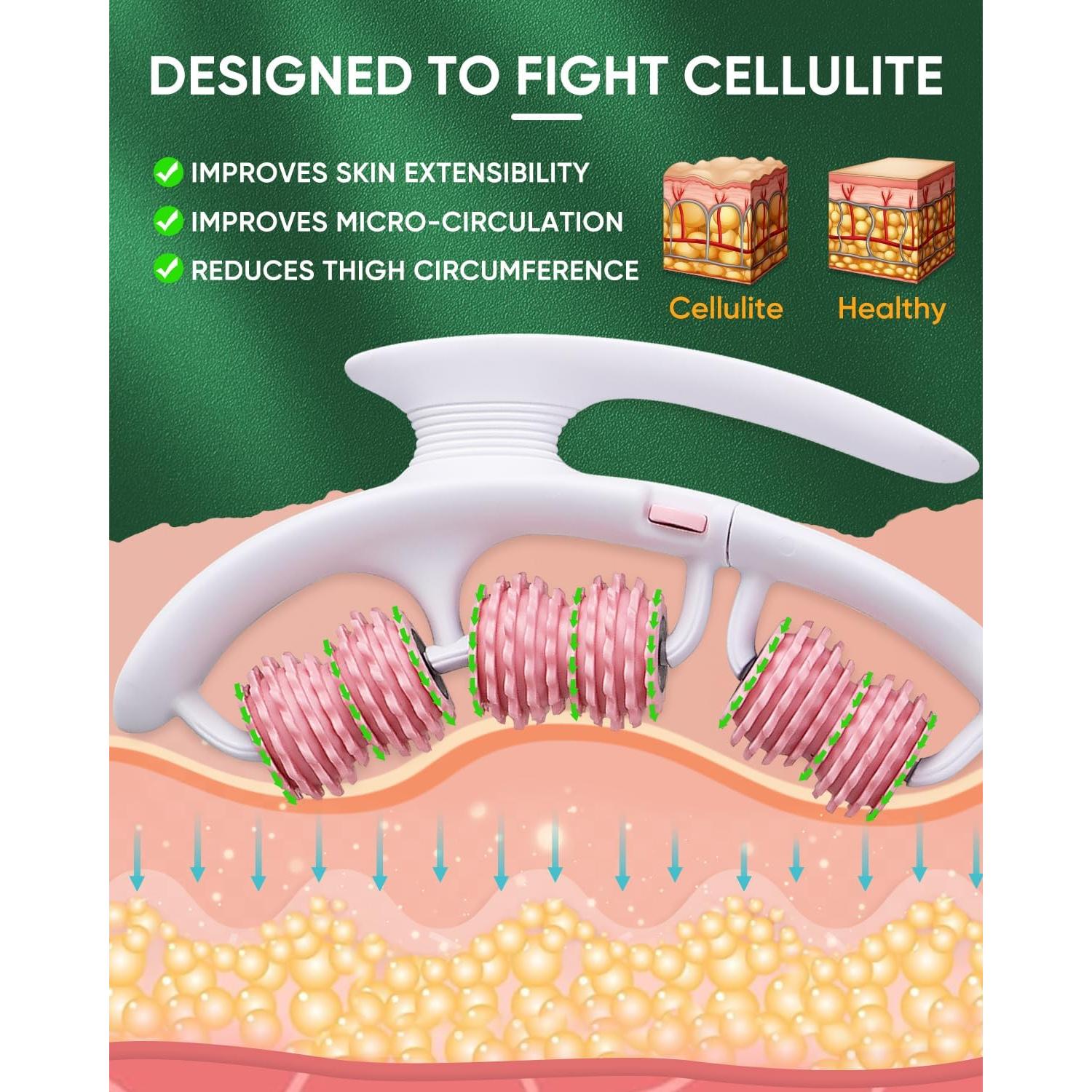 Rodillo Masajeador ONUEMP para Celulitis y Drenaje Linfático