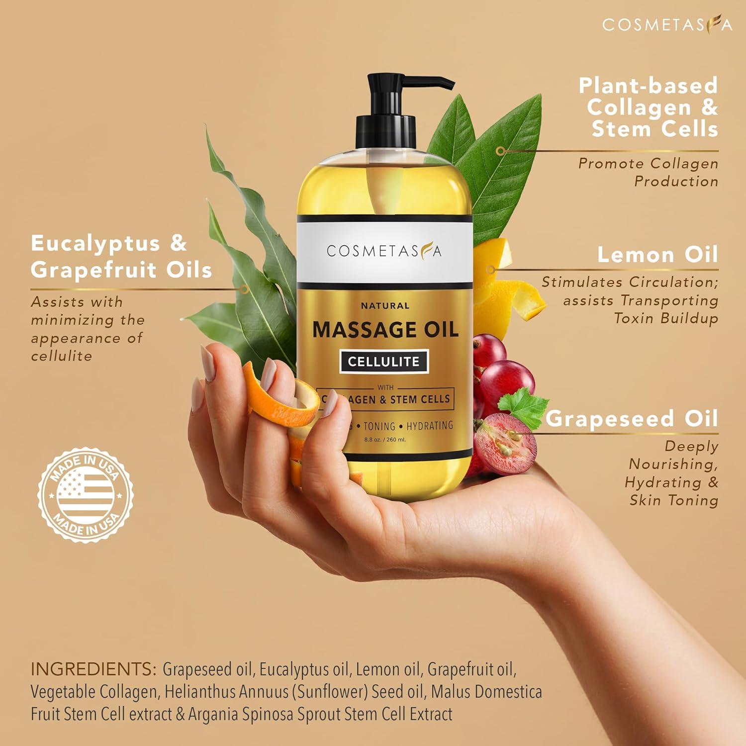 Aceite de Masaje Anticelulitis Cosmetasa 248 ml Natural