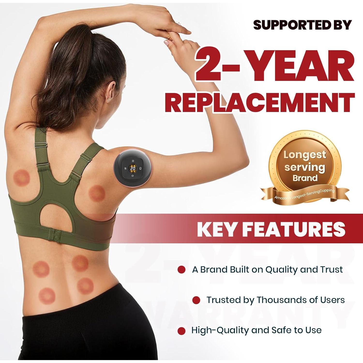 Juego de Ventosas Eléctricas Becommend 5-en-1 con Calor