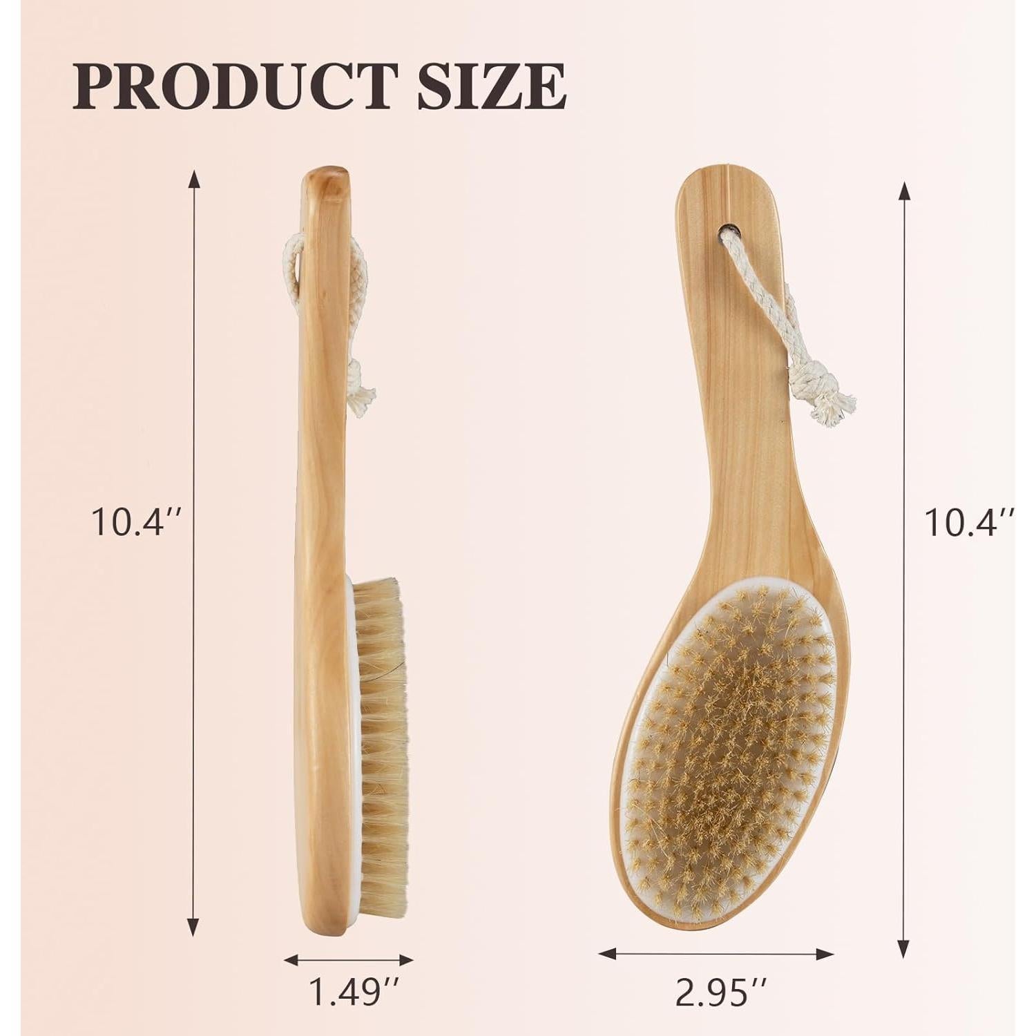 Cepillo Corporal Seco GiimiBash de Bambú para Piel Seca