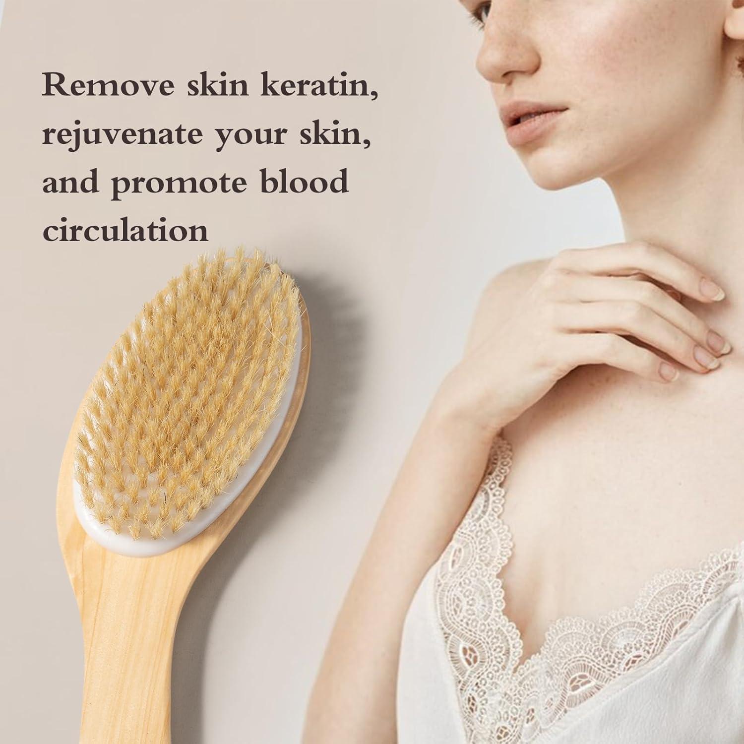 Cepillo Corporal Seco GiimiBash de Bambú para Piel Seca