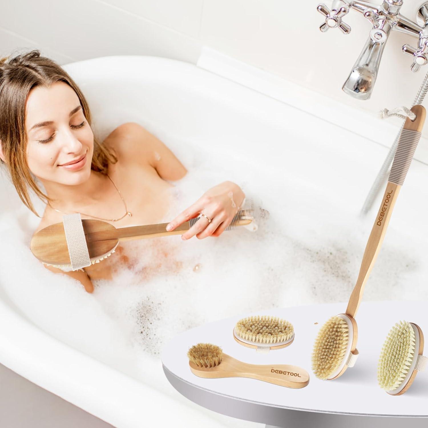 Juego de Cepillos Secos DEBETOOL - Corporal y Facial