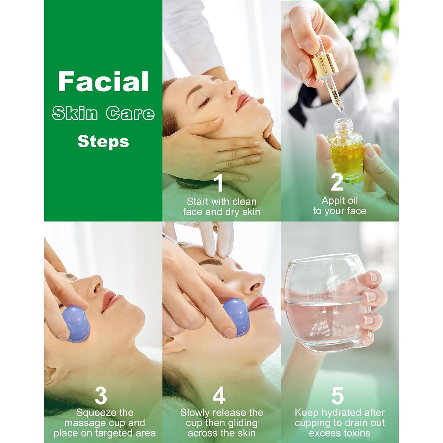 Kit de Ventosas de Silicona Shkiby - 6 Piezas Anticelulitis