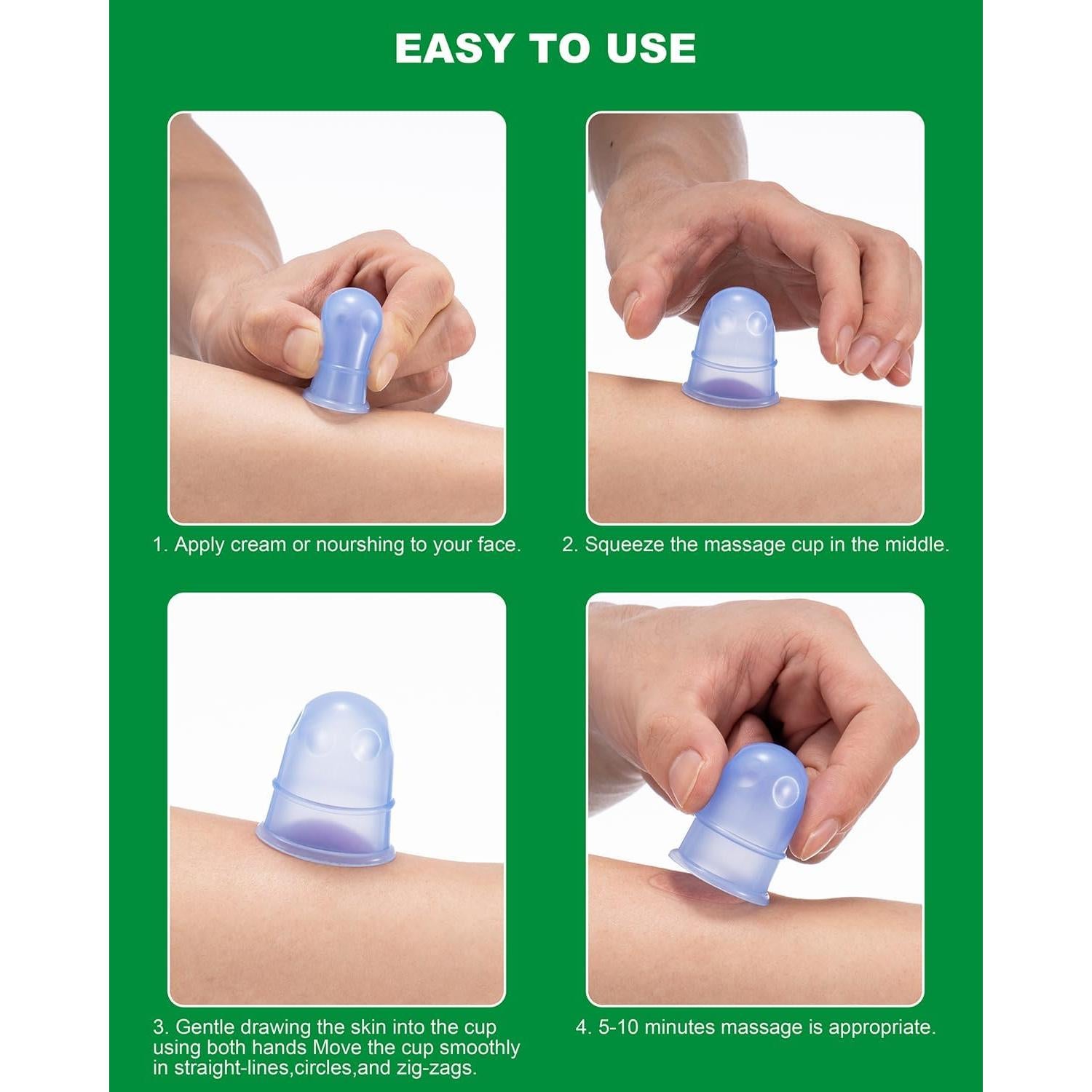 Kit de Ventosas de Silicona Shkiby - 6 Piezas Anticelulitis