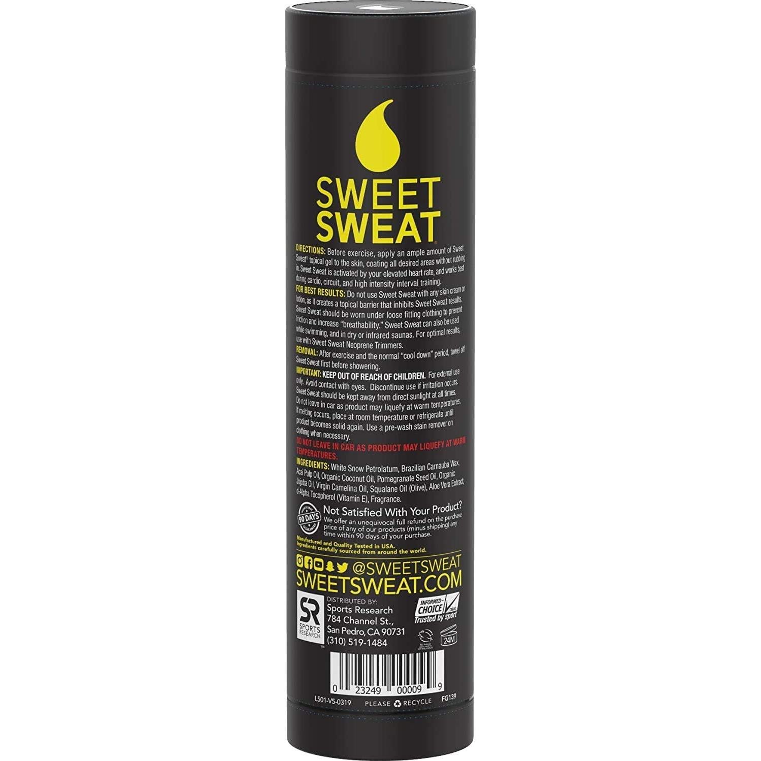 Gel Stick Sweet Sweat 181 g Mejorador de Entrenamiento