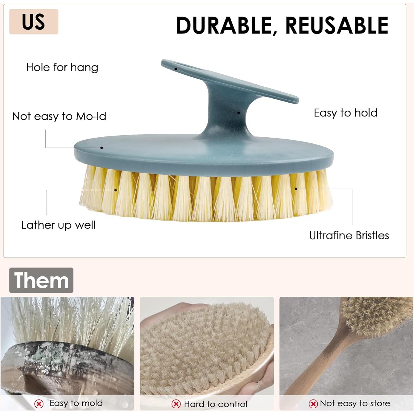 Cepillo de Ducha INNERNEED Silicona Suave Exfoliante