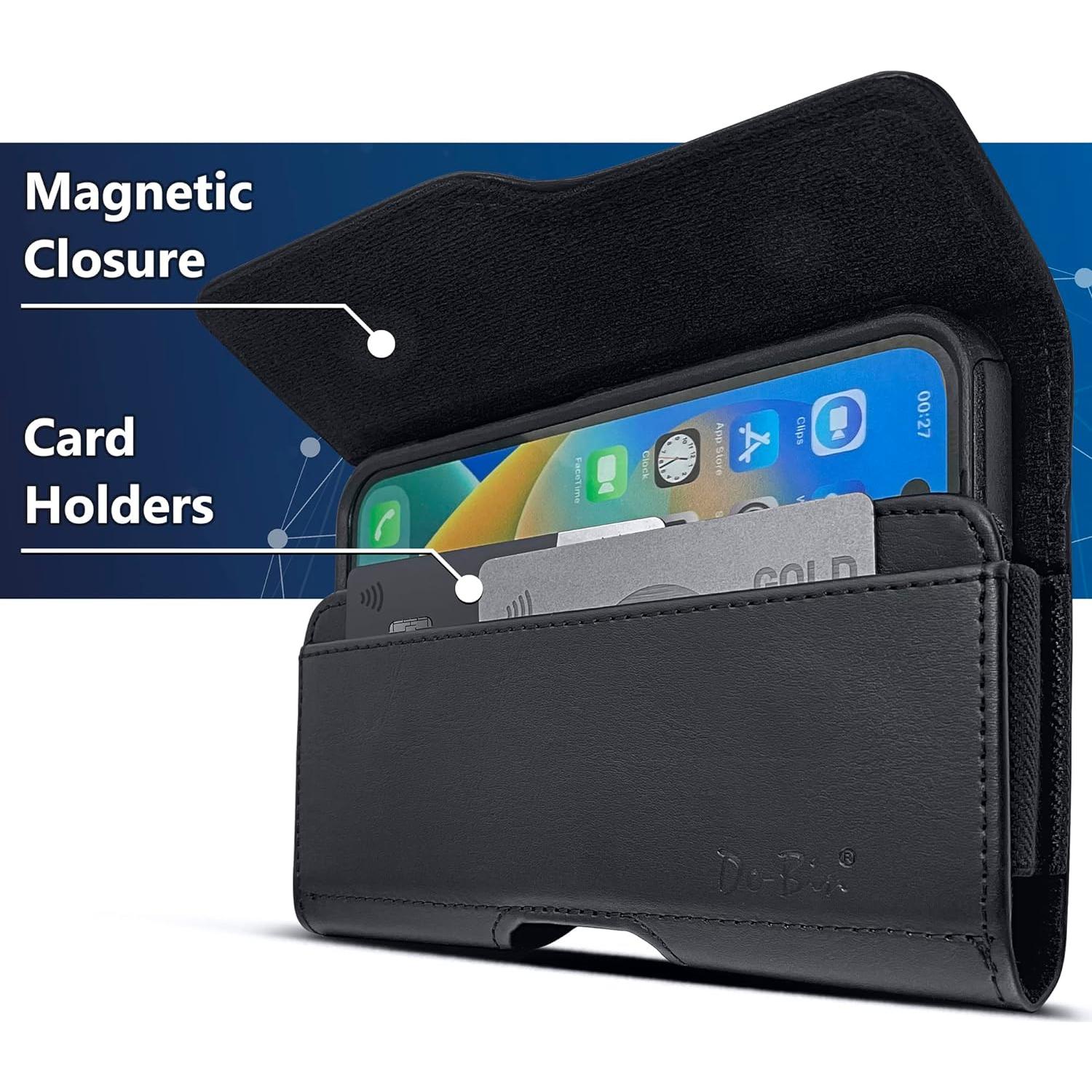 Funda DeBin para iPhone 16, 15, 14, 13, 12, 11 con Clip