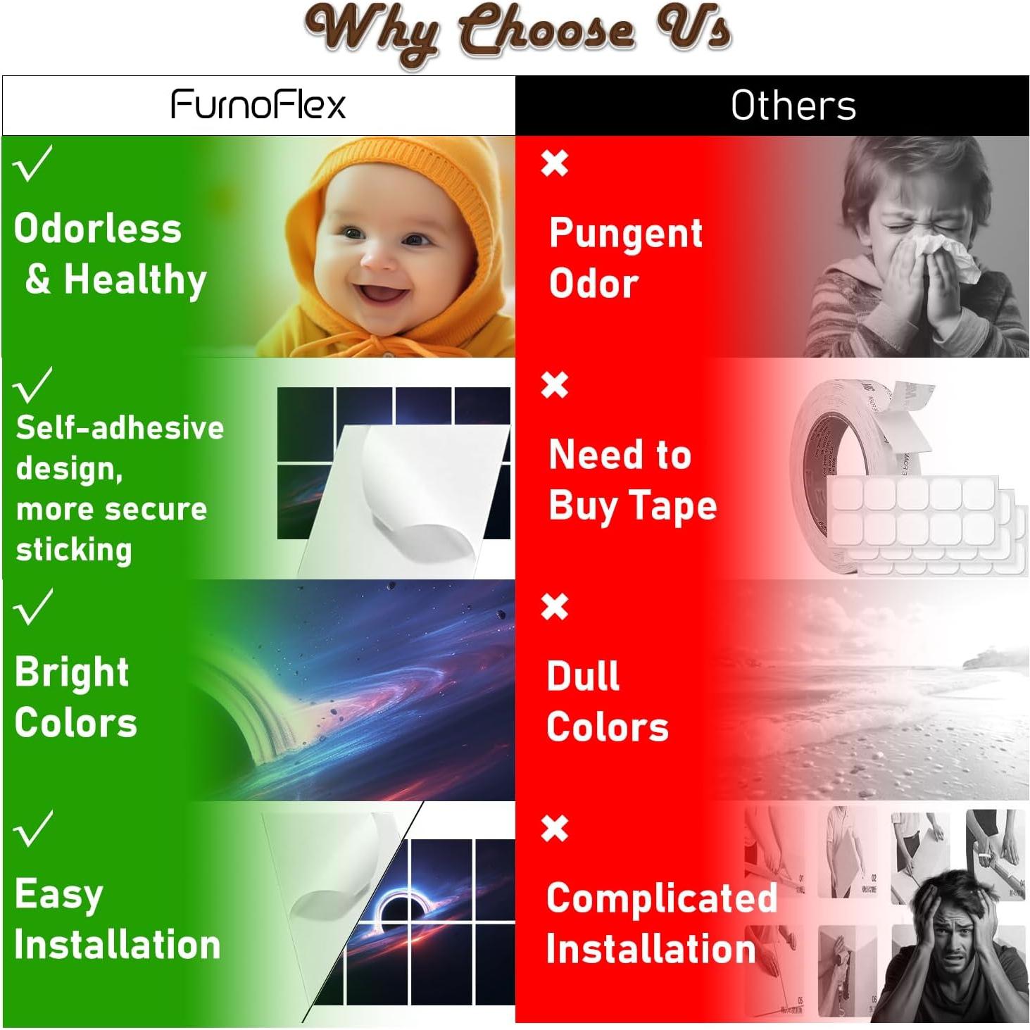 Paneles Acústicos FurnoFlexArt 121.92x81.28cm Aislamiento Sonoro