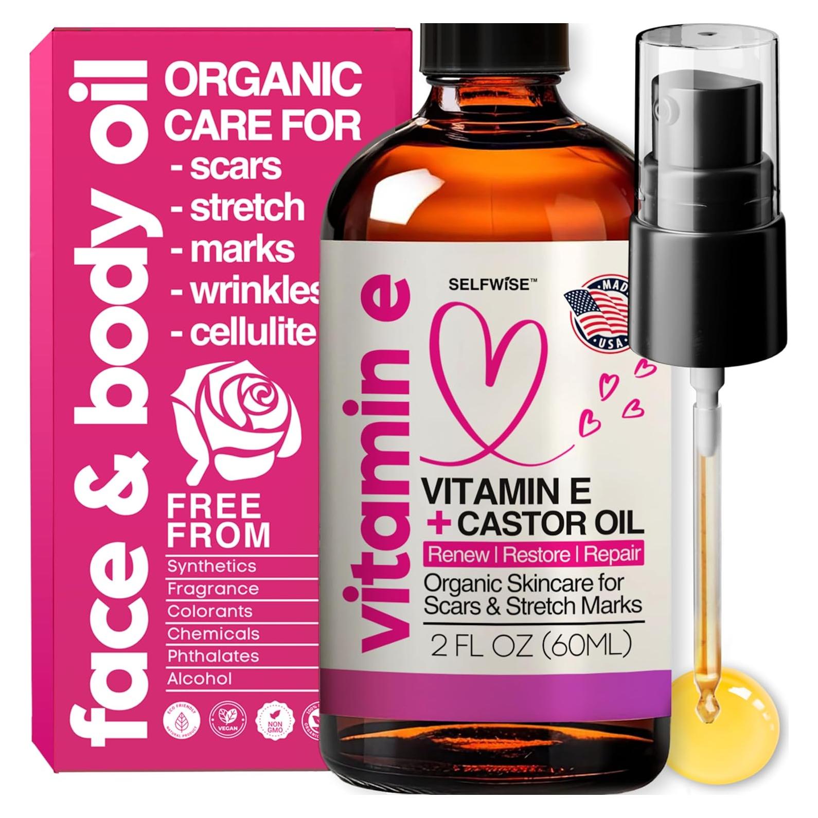 Aceite de Vitamina E Orgánico Selfwise 120ml Hidratante Piel