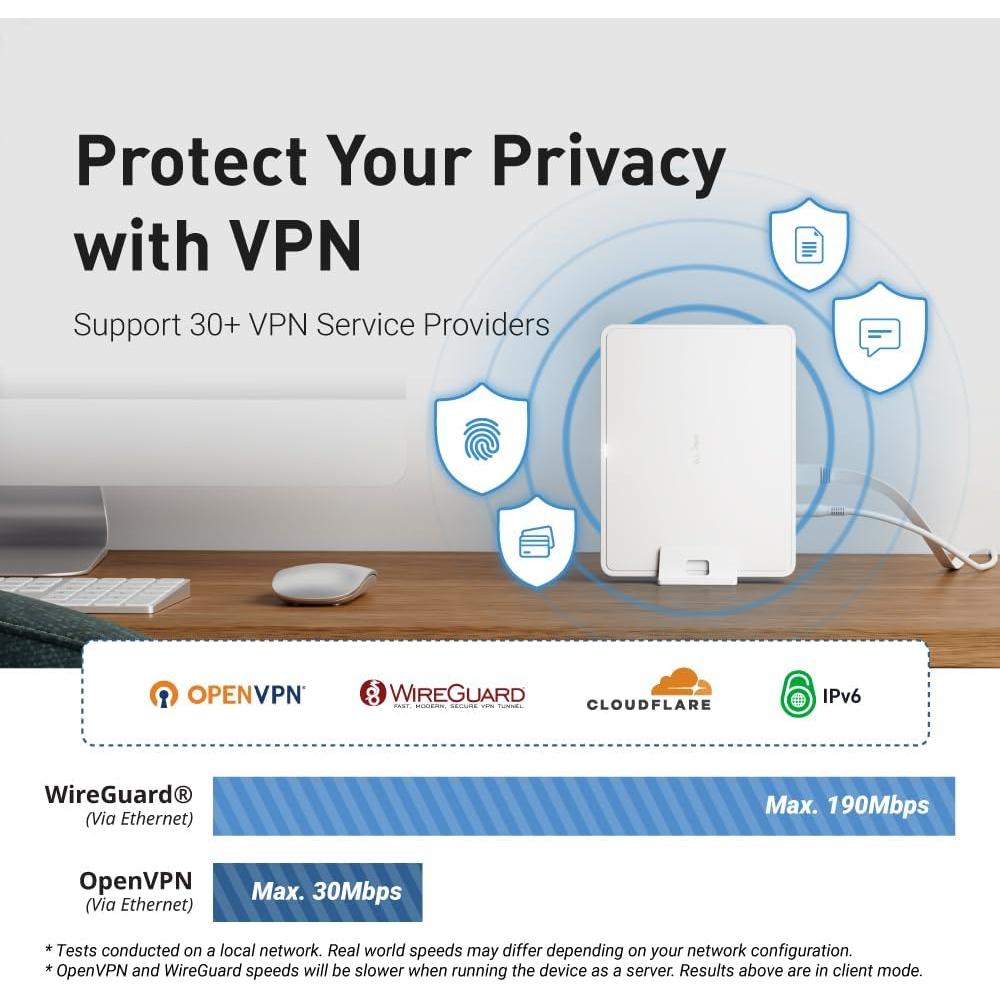 Enrutador WiFi 6 GL.iNet GL-B3000 Mármol Doble Banda