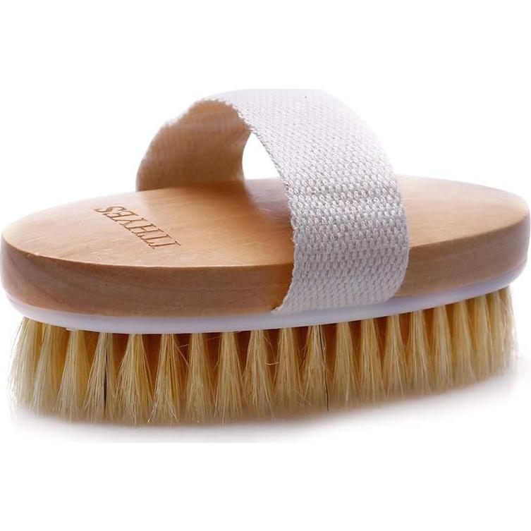 Cepillo Corporal Exfoliante Ithyes de Cerda Natural 16x11cm