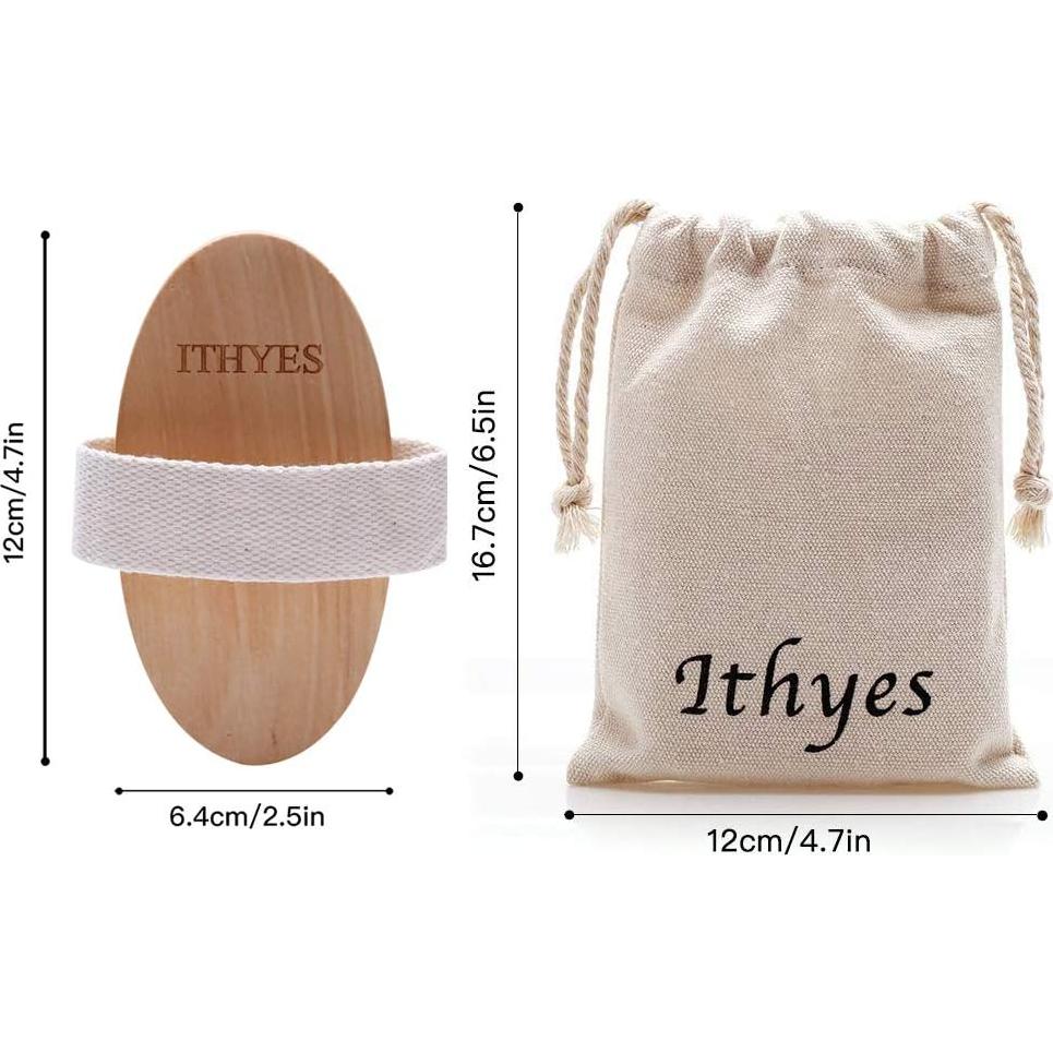 Cepillo Corporal Exfoliante Ithyes de Cerda Natural 16x11cm