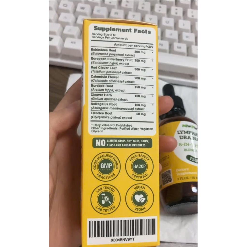 Gotas Drenaje Linfático Miw Piw 60 ml Suplemento Natural