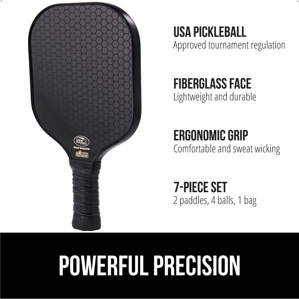 Conjunto de Pickleball GORILLA GRIP 2 Palas y 4 Pelotas