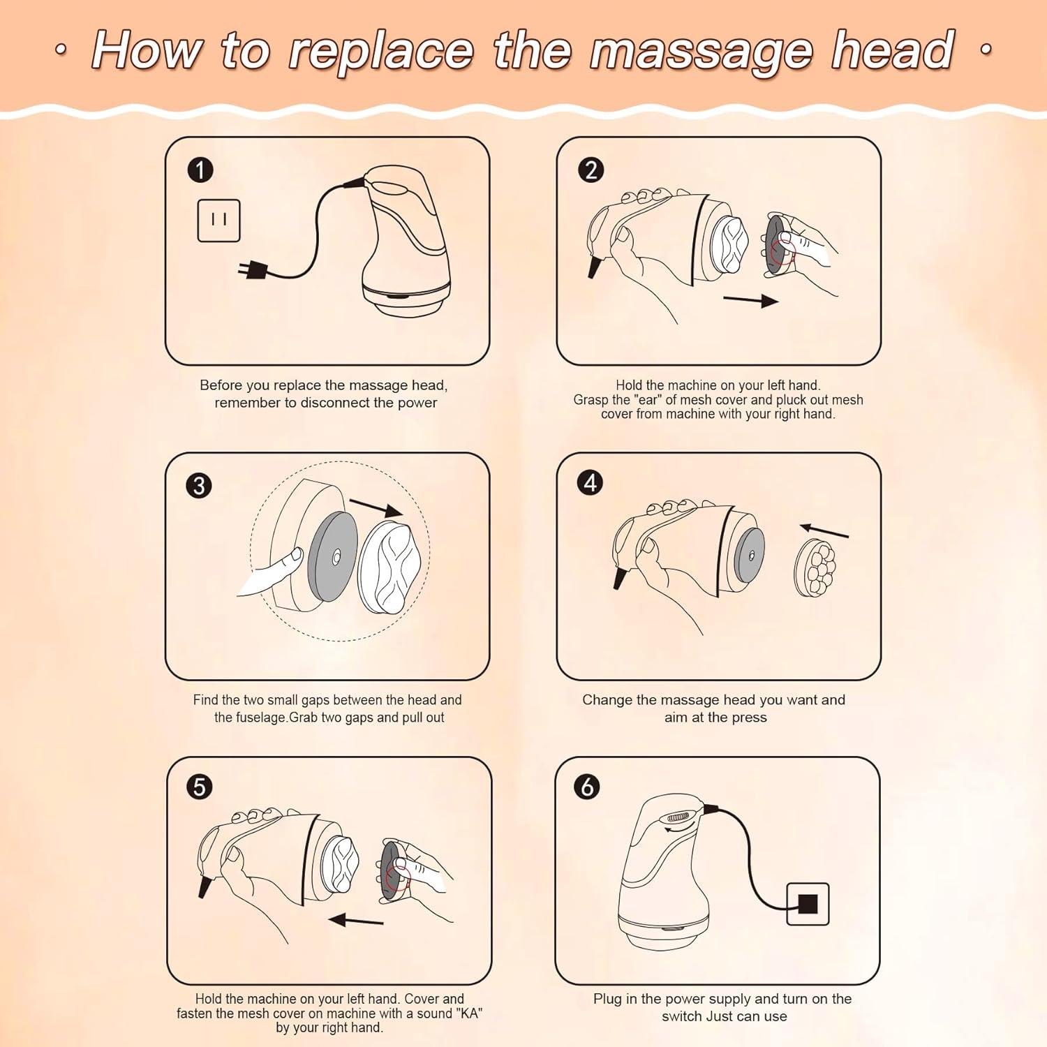 Masajeador Eléctrico de Mano BYFUMO PL-669 para Celulitis