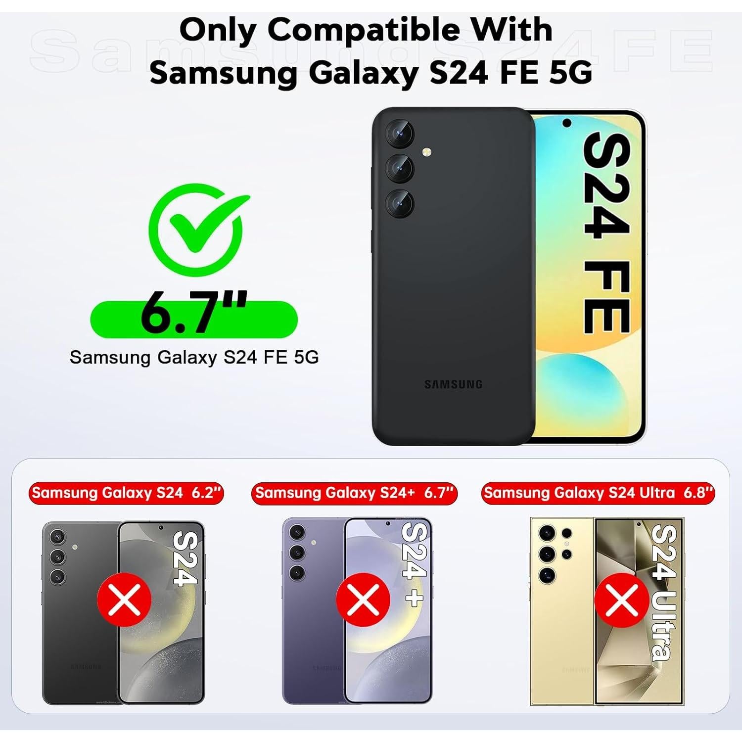 Funda LeYi para Samsung Galaxy S24 FE + 2 Protectores