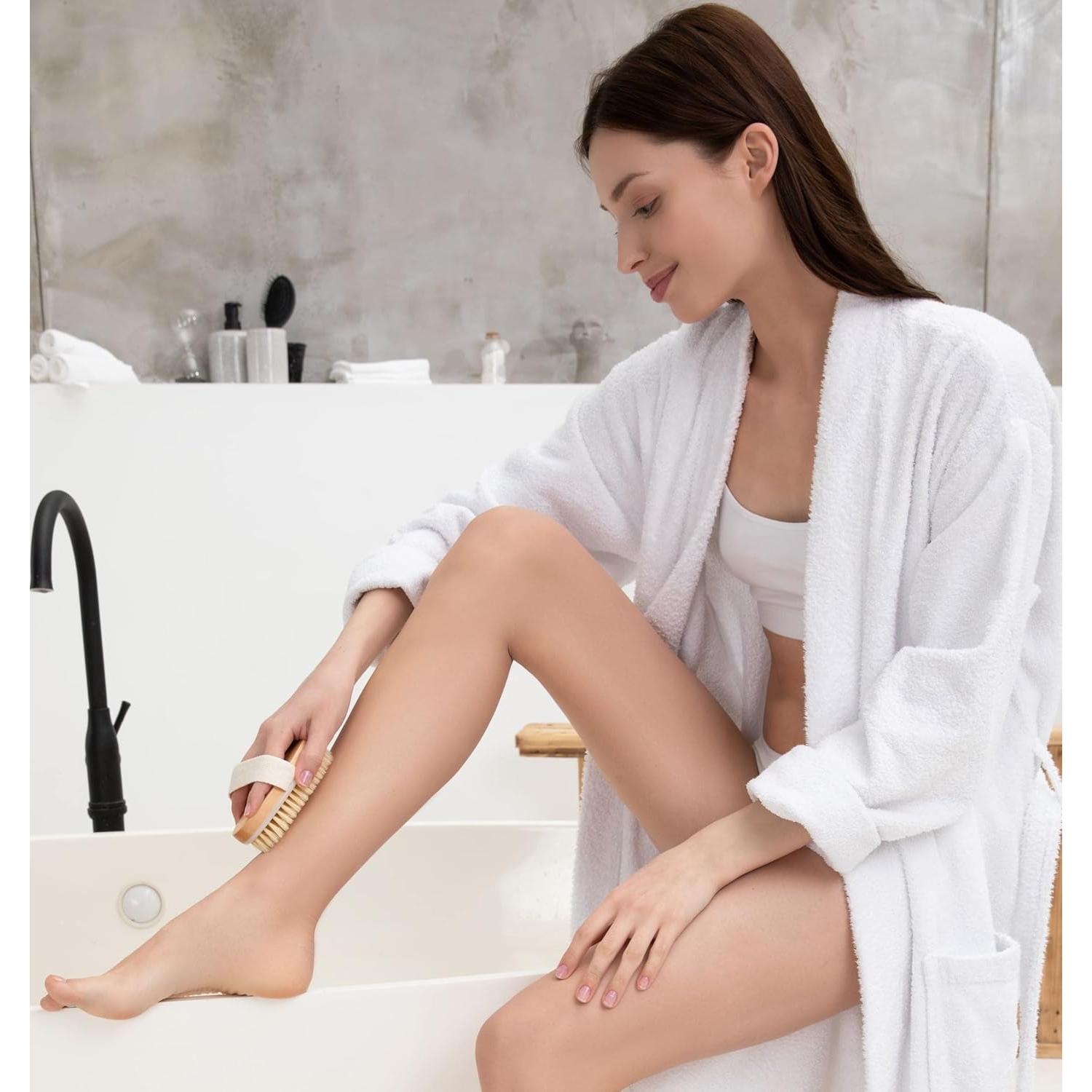 Cepillo Corporal Rosena Ovalado Exfoliante de Jabalí