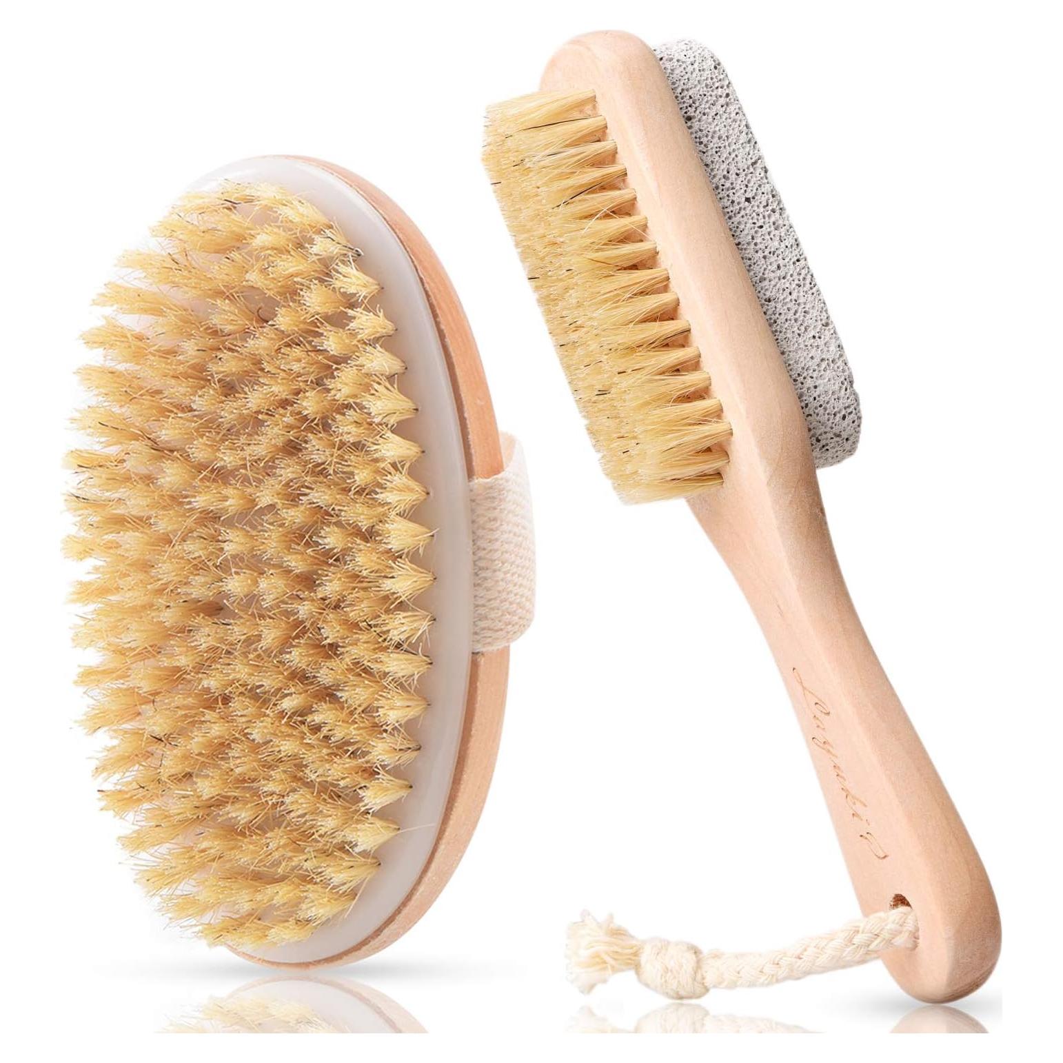 Set Cepillo Corporal y Limpiador de Pies LAYUKI 2 en 1