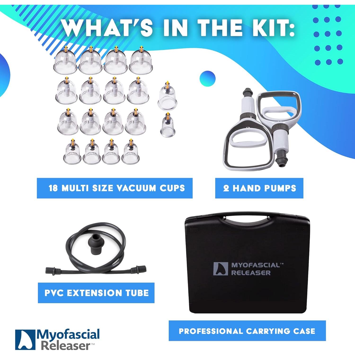 Juego de Ventosas Terapéuticas Myofascial Releaser - 18 Copas