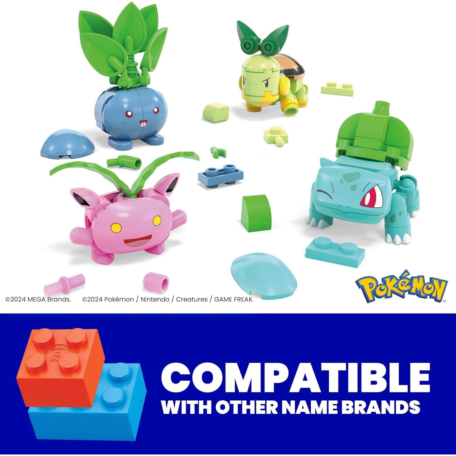 Set de Juguetes de Construcción MEGA Pokémon Tipo Planta 118 Piezas