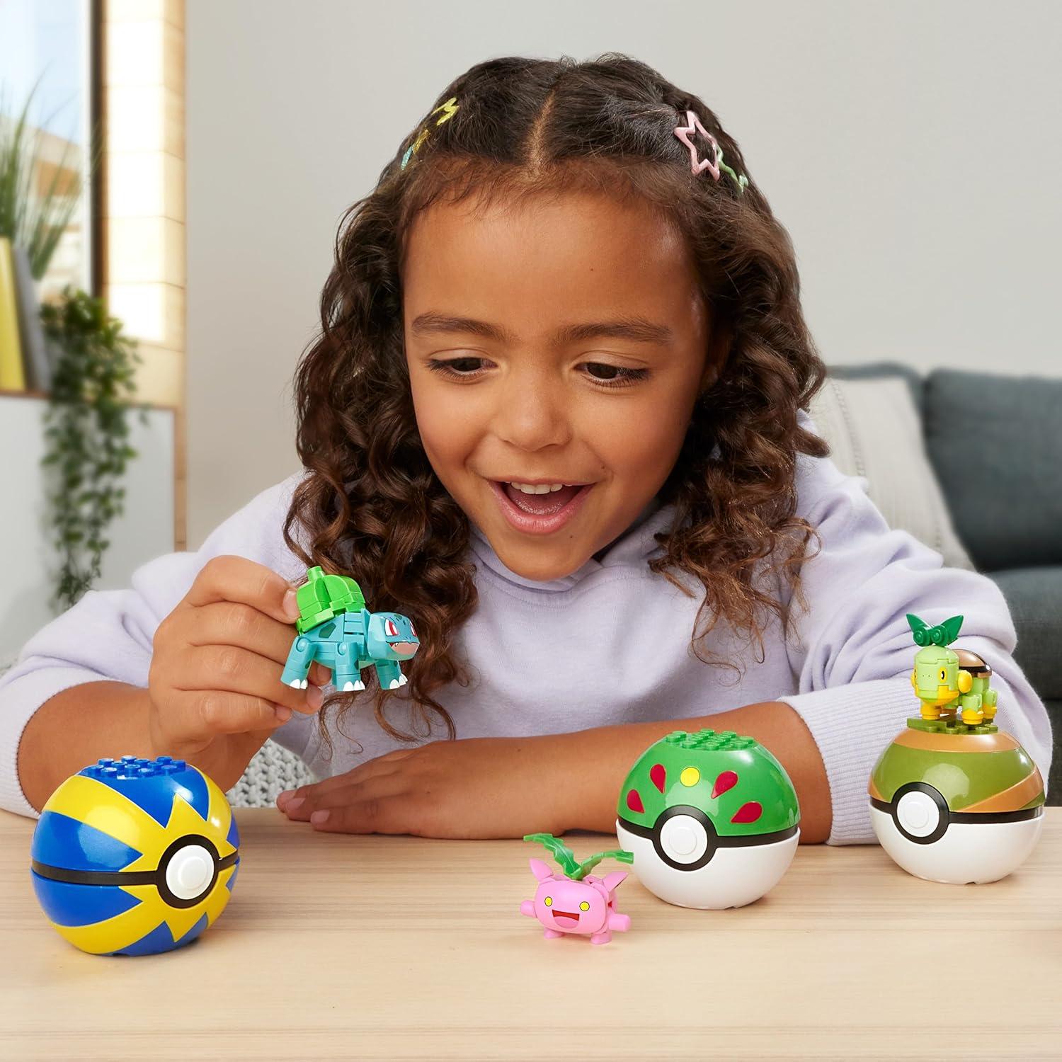 Set de Juguetes de Construcción MEGA Pokémon Tipo Planta 118 Piezas