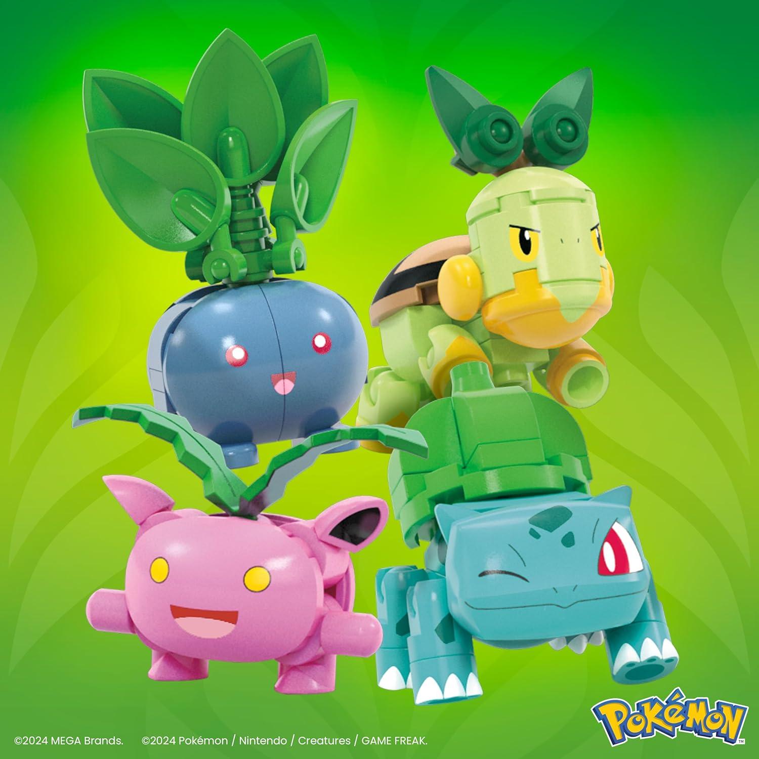 Set de Juguetes de Construcción MEGA Pokémon Tipo Planta 118 Piezas