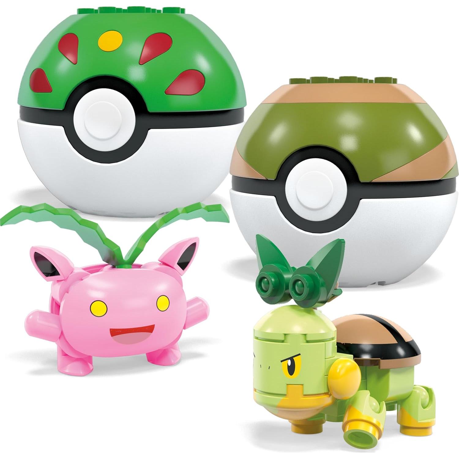 Set de Juguetes de Construcción MEGA Pokémon Tipo Planta 118 Piezas