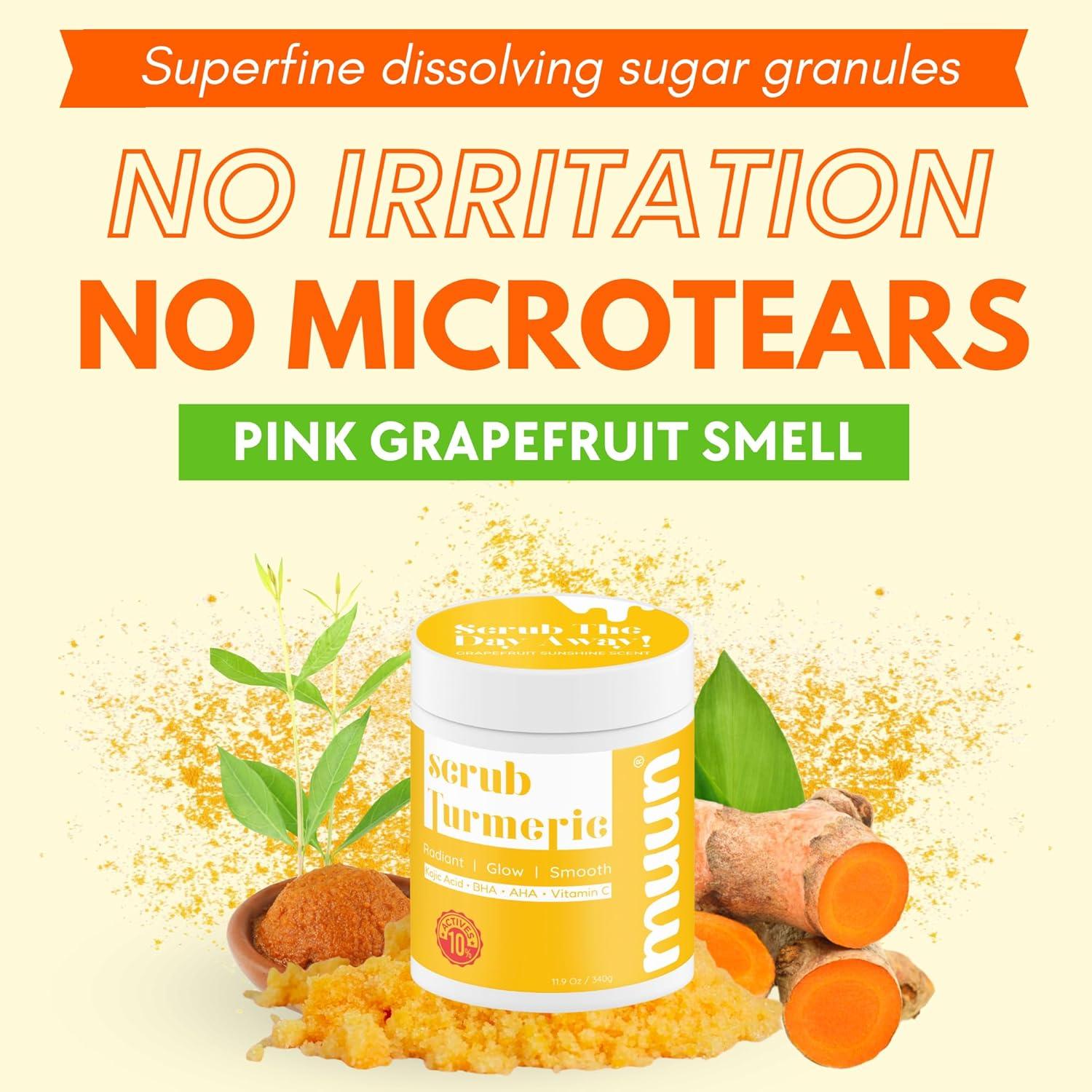 Exfoliante Corporal Muun con Cúrcuma y Ácido Kójico 340g