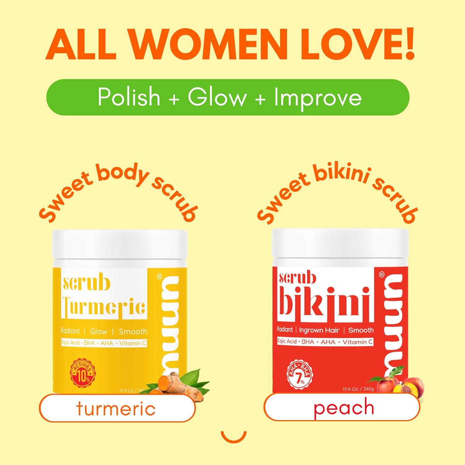 Exfoliante Corporal Muun con Cúrcuma y Ácido Kójico 340g