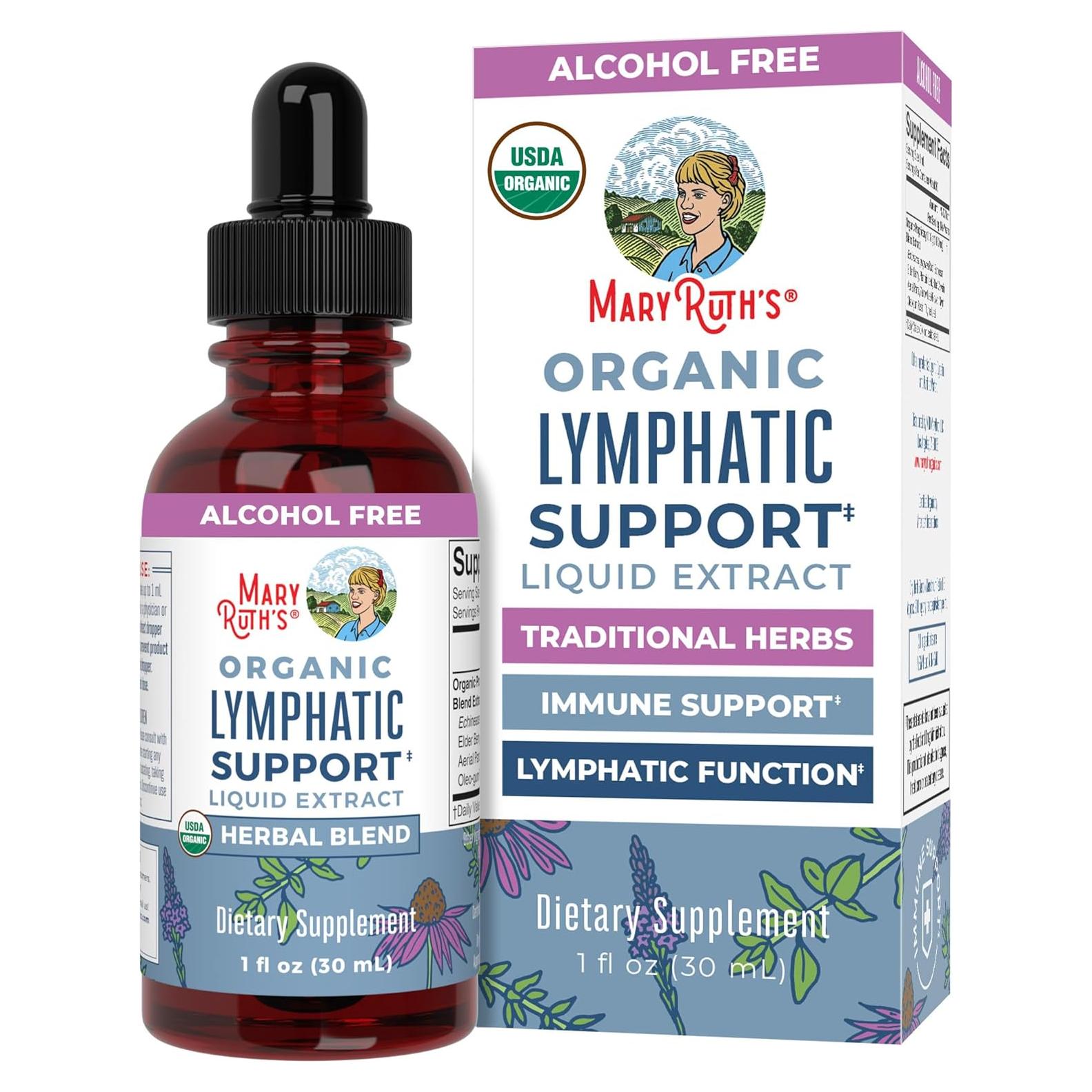 Gotas Linfáticas Orgánicas MaryRuth's 30ml - Soporte Inmunológico