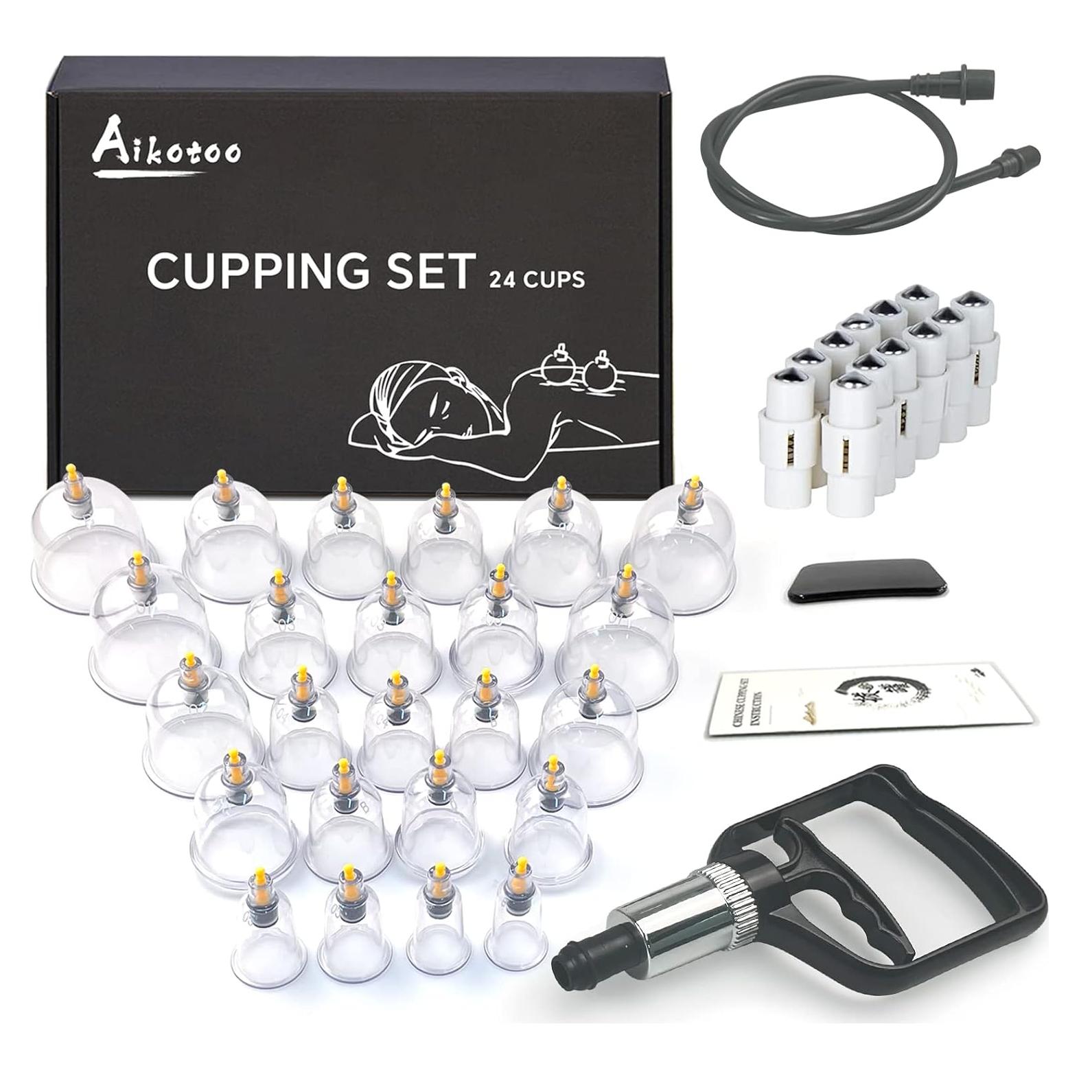 Juego de Ventosas AIKOTOO 24 Copas Masaje Terapéutico