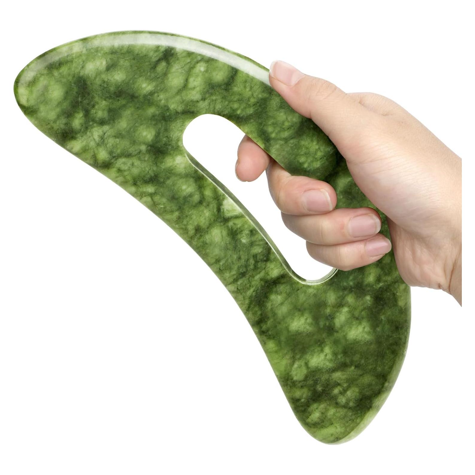 Gua Sha Jade Grande Ideayard para Drenaje Linfático