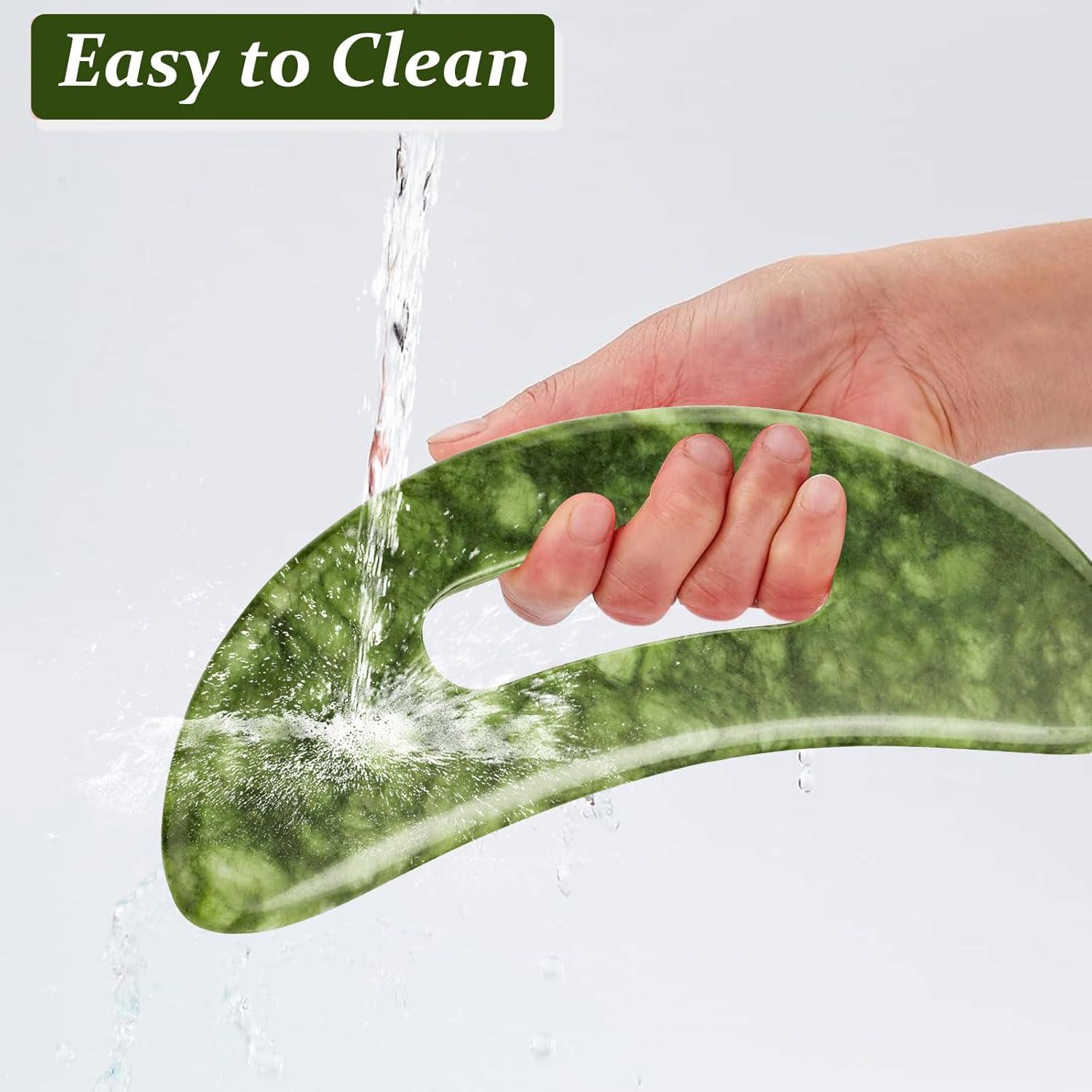 Gua Sha Jade Grande Ideayard para Drenaje Linfático