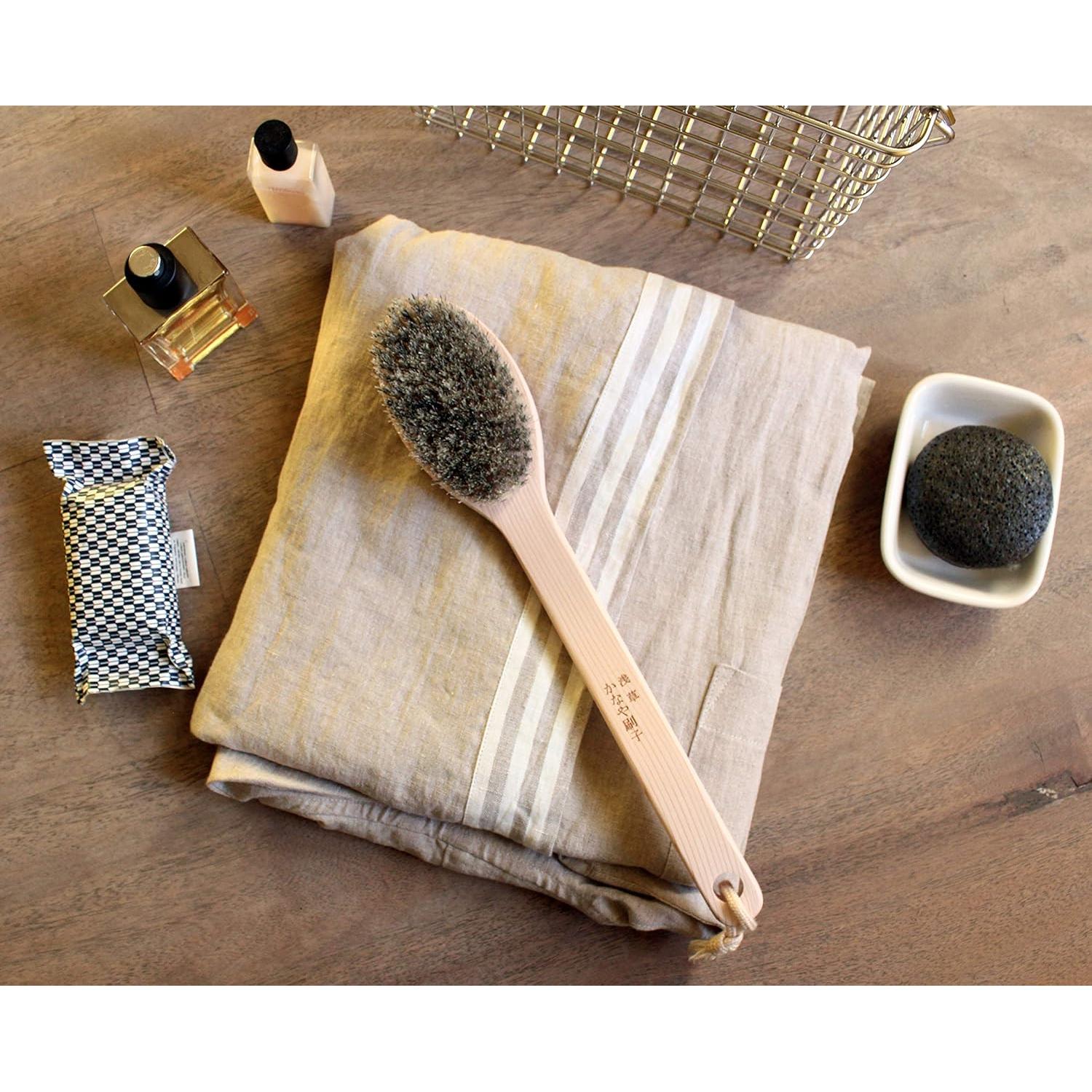 Cepillo Corporal IPPINKA Japonés Exfoliante Mango Largo