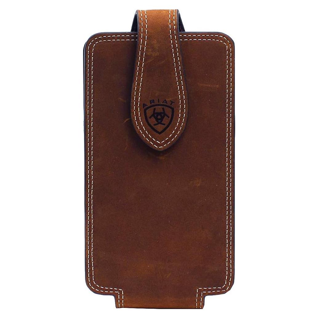 Funda de Teléfono Celular ARIAT de Cuero Marrón Unisex