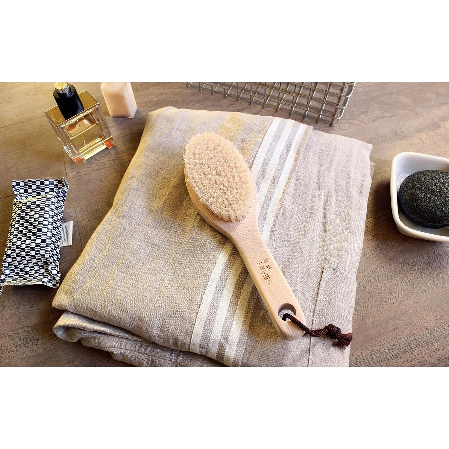 Cepillo Corporal Japonés IPPINKA Exfoliación Suave 24.9 cm