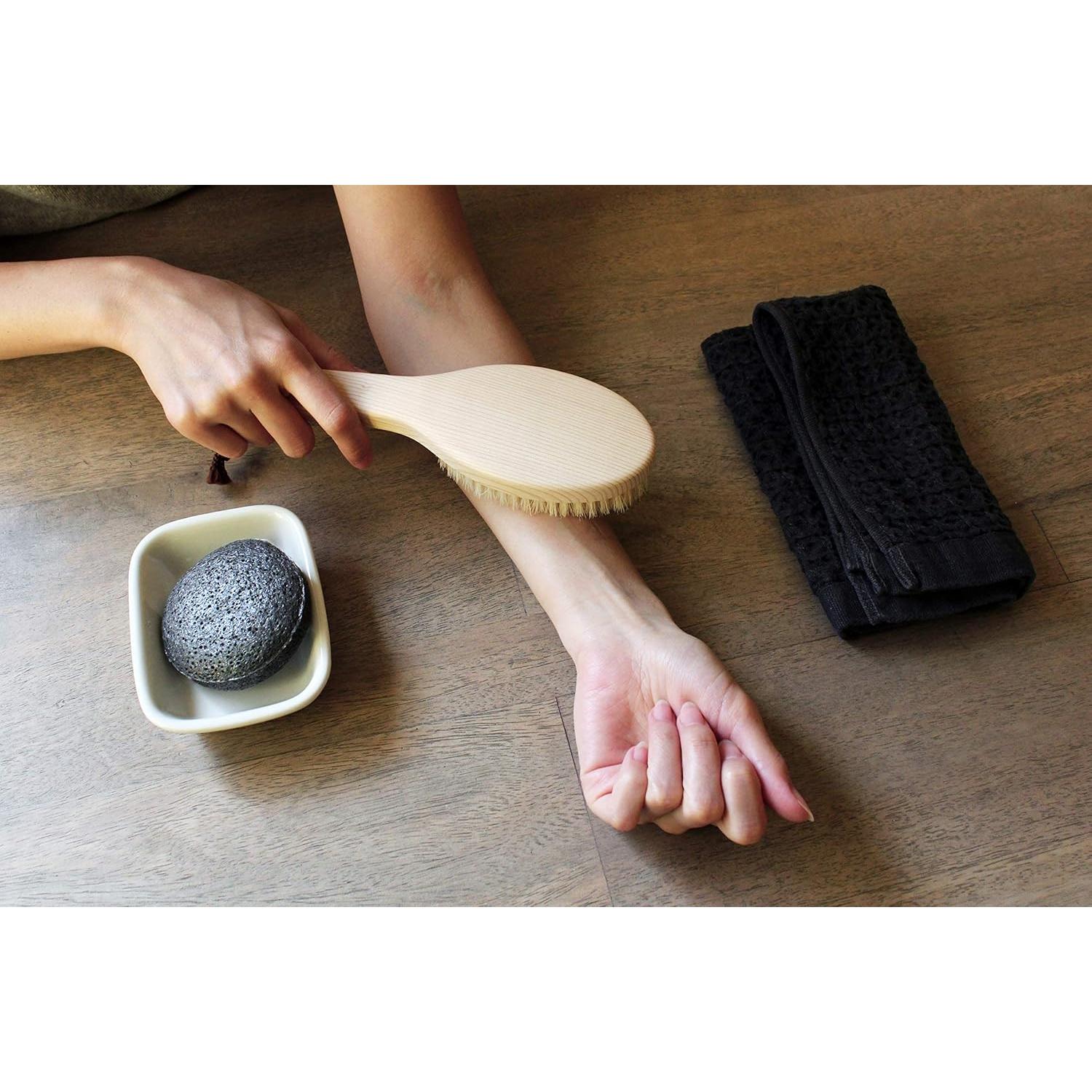 Cepillo Corporal Japonés IPPINKA Exfoliación Suave 24.9 cm