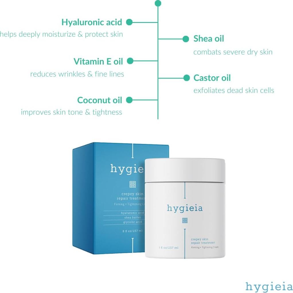 Crema Hidratante Hygieia 240ml para Piel Crepey