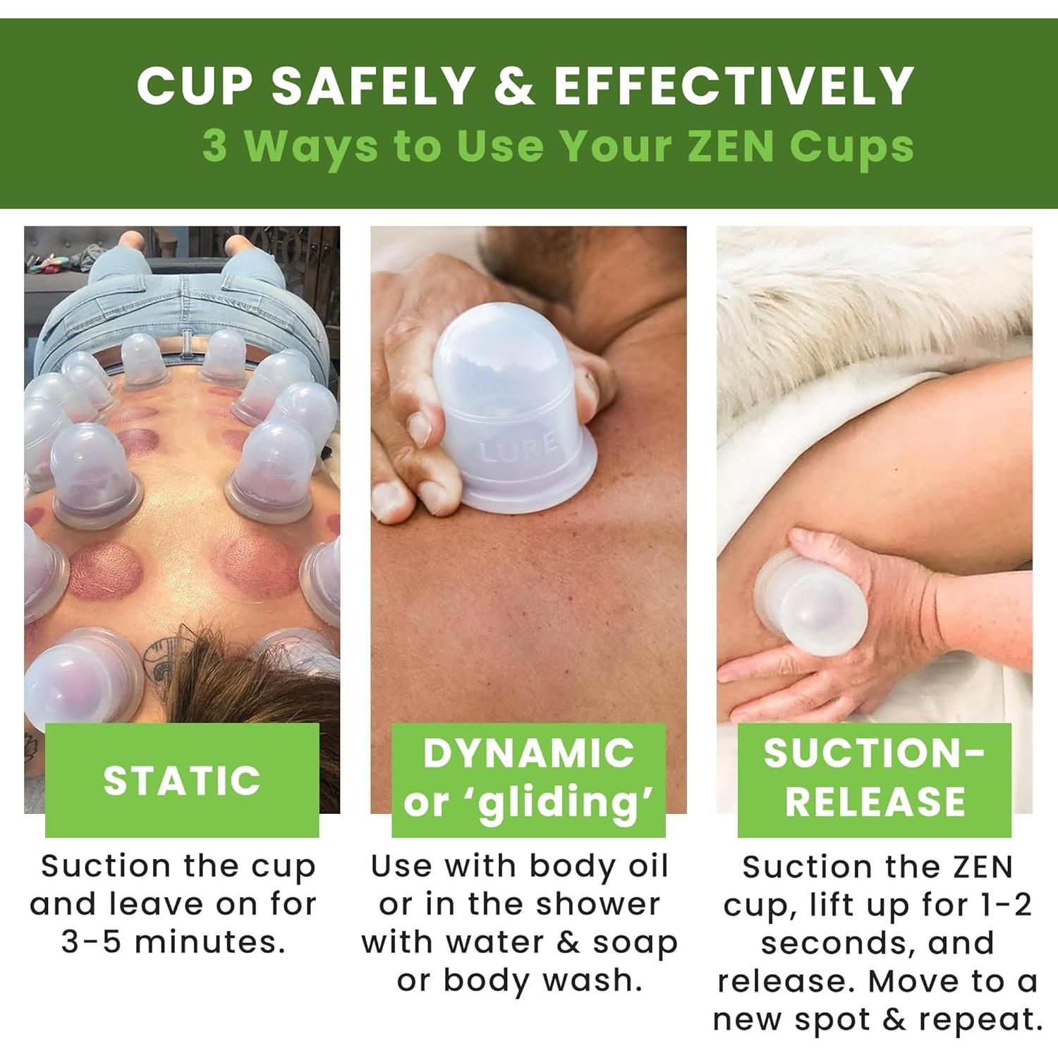 Juego de Ventosas de Silicona Lure ZEN 6 Piezas Masaje