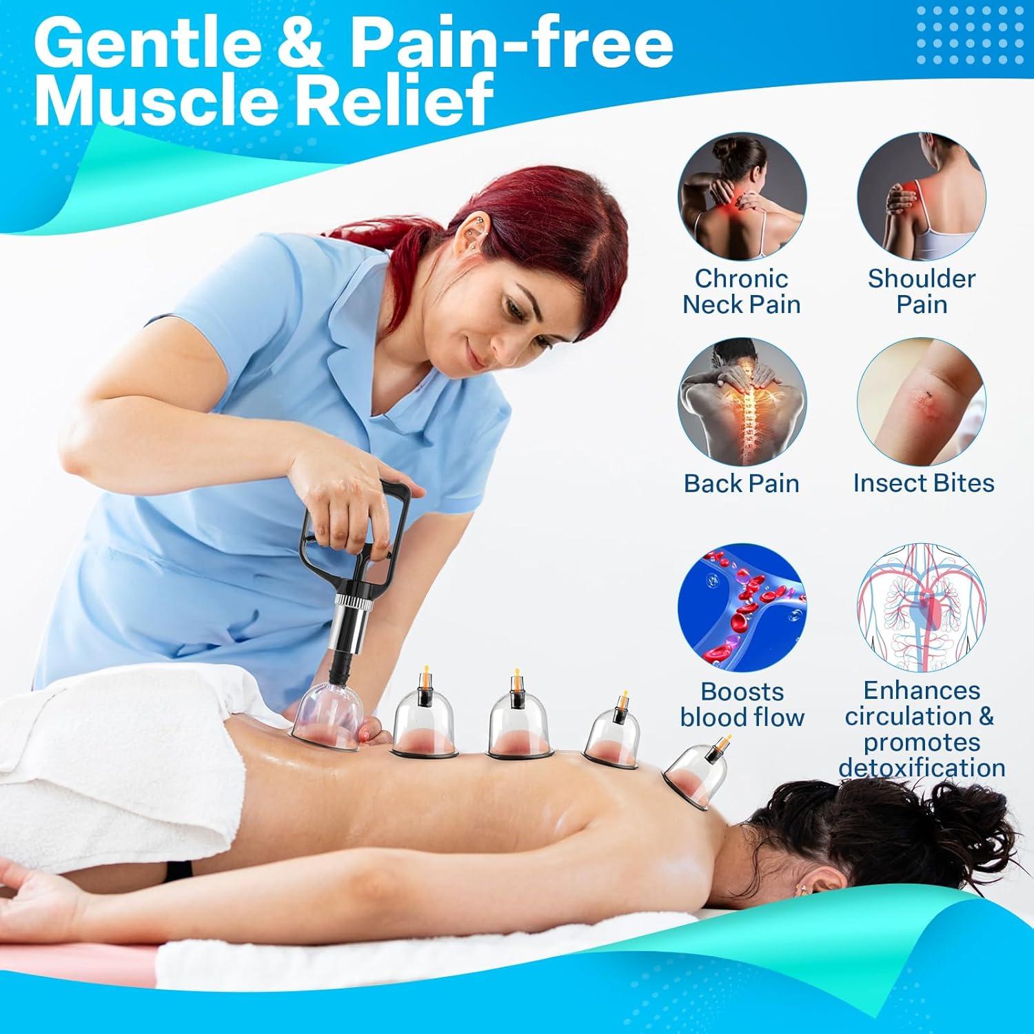 Kit de Ventosas Eambond 32 Copas y Bomba para Masaje