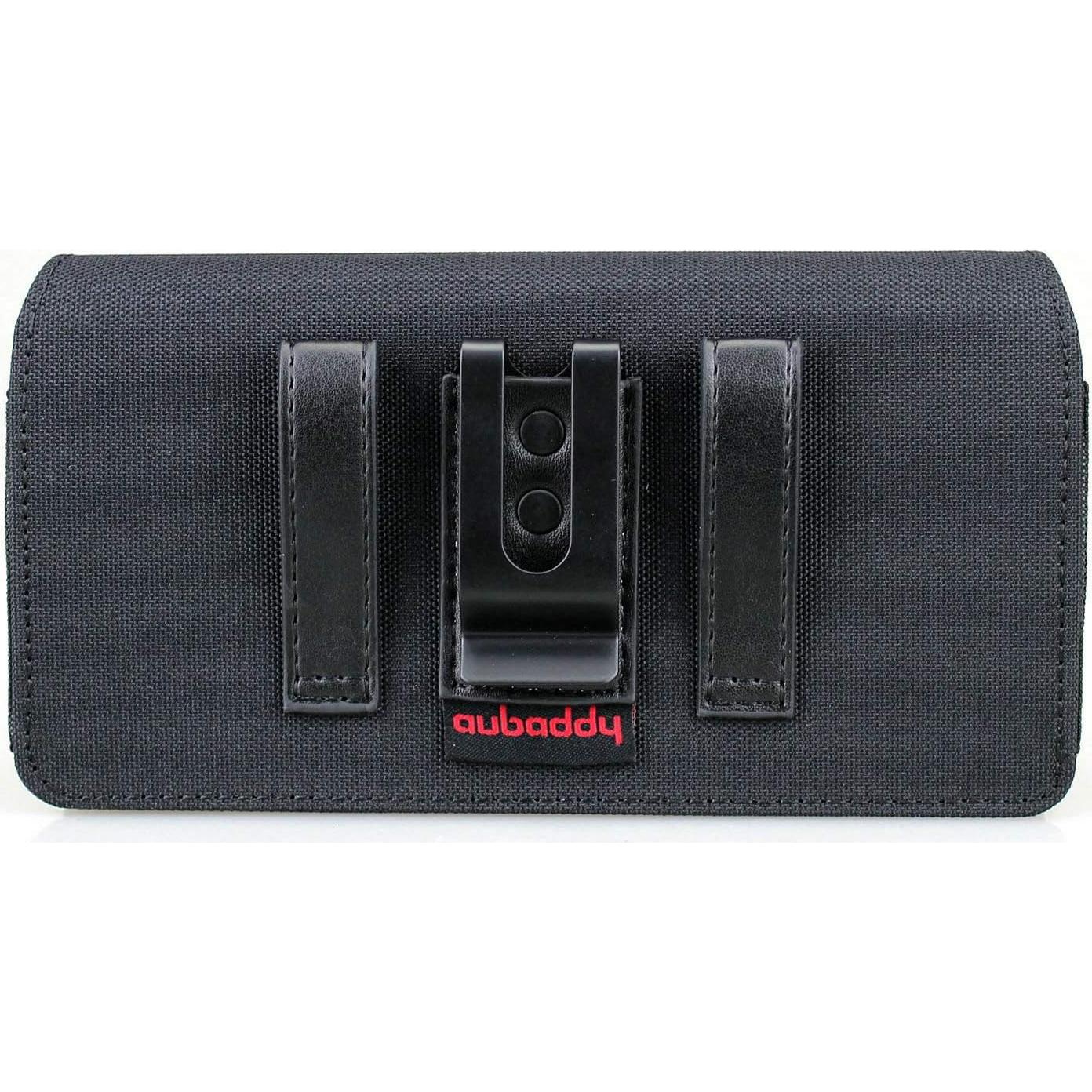 Funda de Cinturón Aubaddy para 2 Teléfonos - Negro