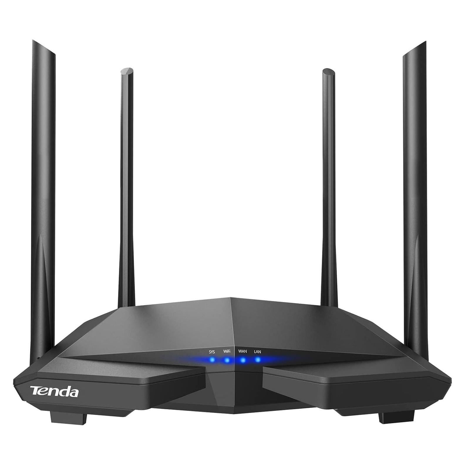 Router WiFi Tenda AC1200 Doble Banda 4 Antenas 100 Mbps