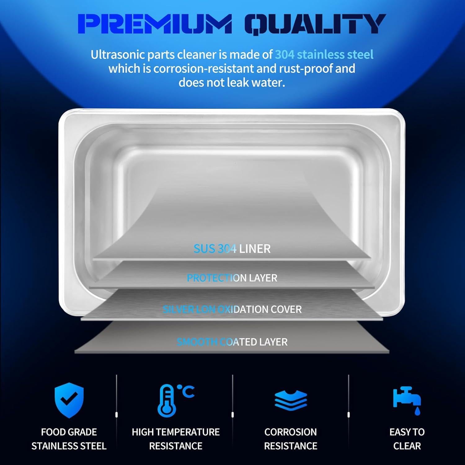 Limpiador Ultrasónico Profesional 3L LEIMO KPARTS Digital