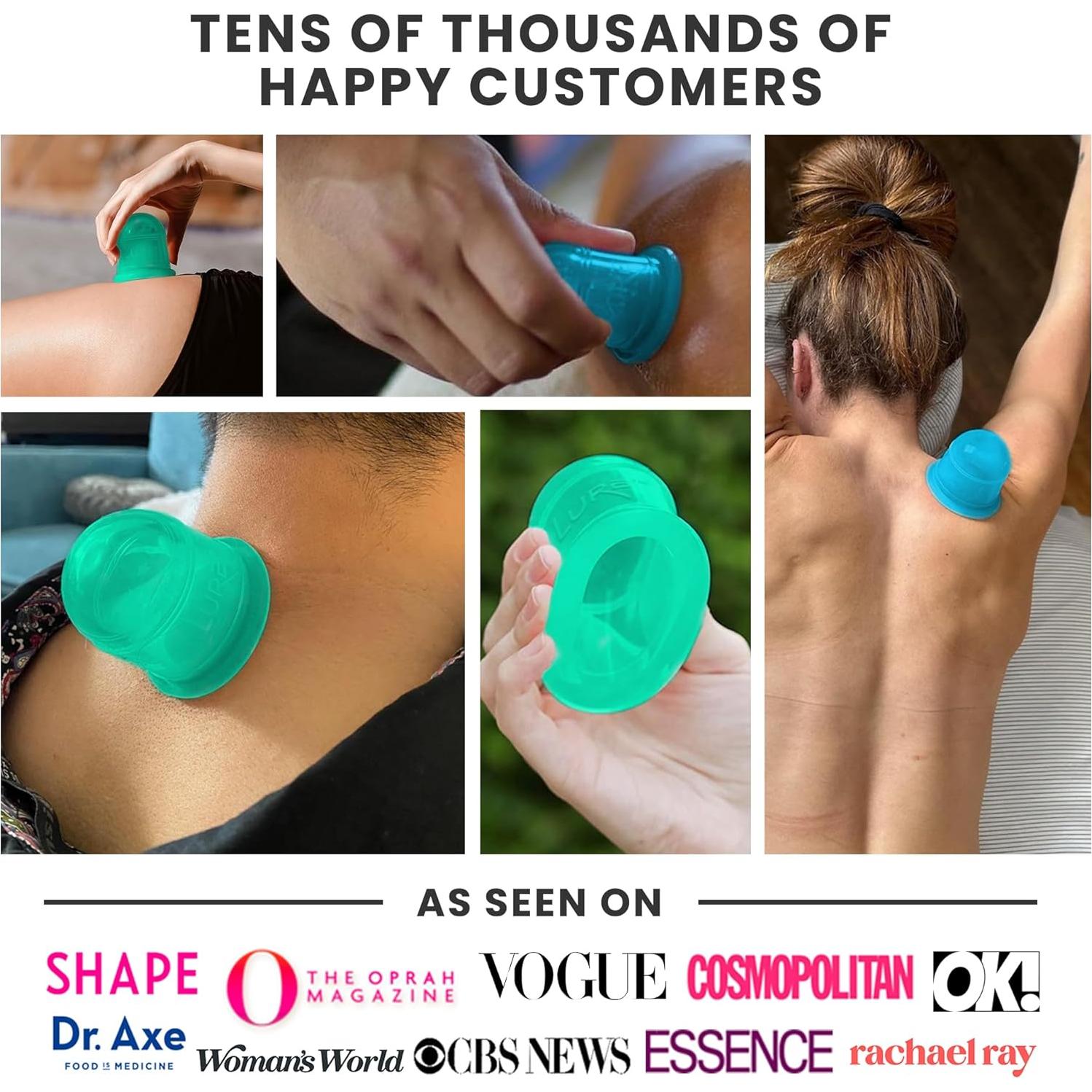 Silicone Cupping Therapy Set Beginner Massage Cupping Cups for Cupping Therapy Cup Kit for Massage, Myofascial Release, Cellulite Reduction