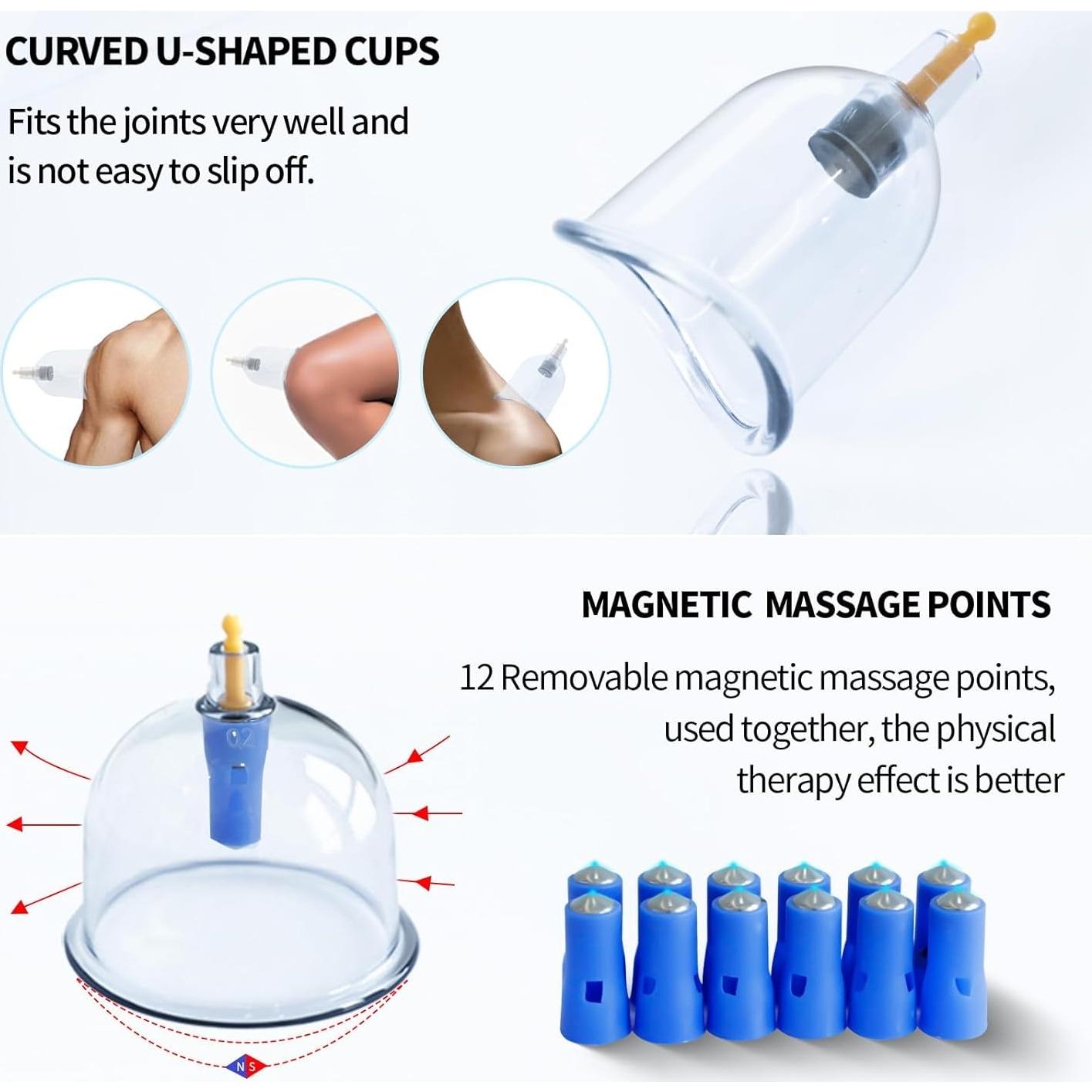 Kit de Ventosas Cupluw - 32 Copas para Masaje y Alivio