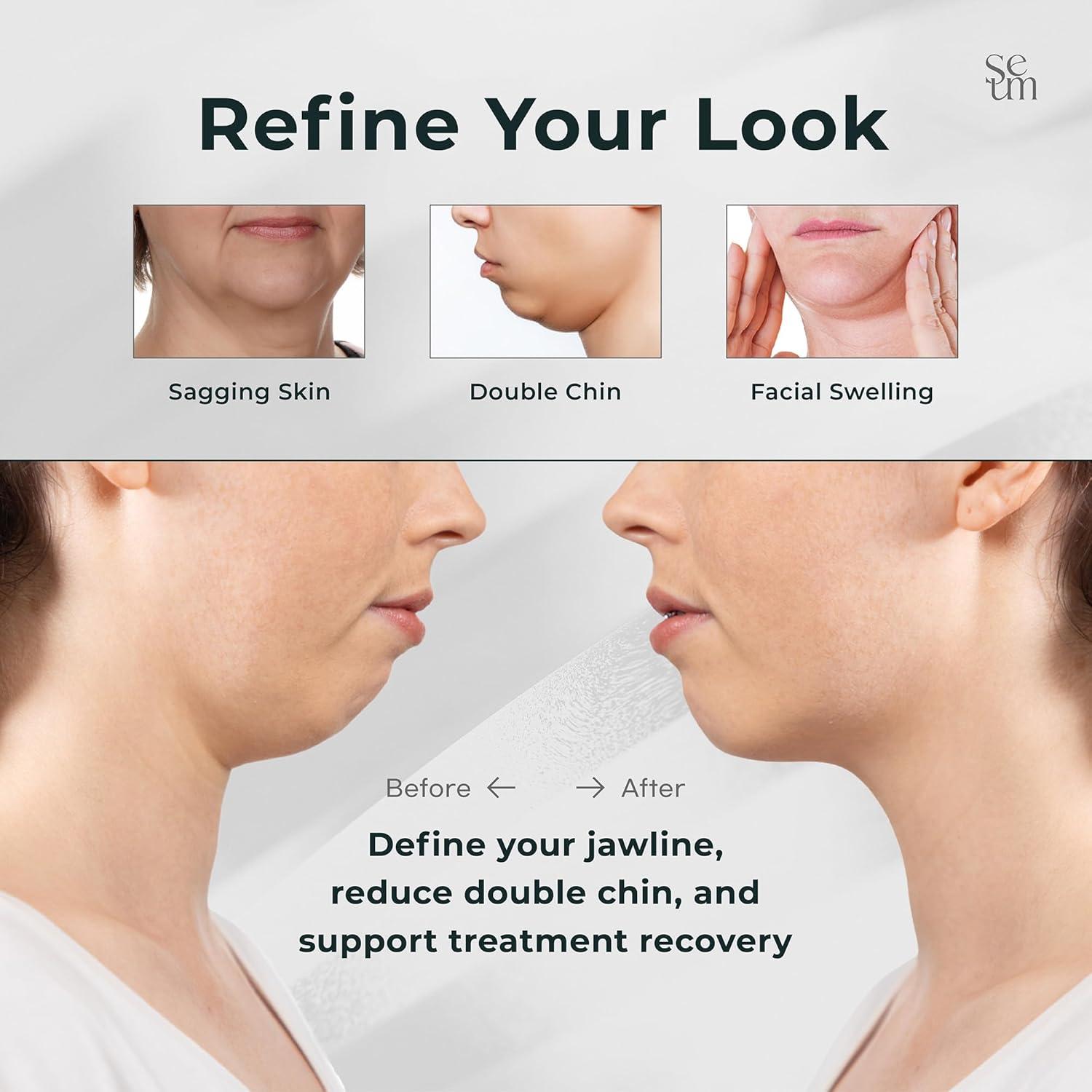 Correa Elevadora Facial K-Beauty SEUM - Reductor Doble Papada