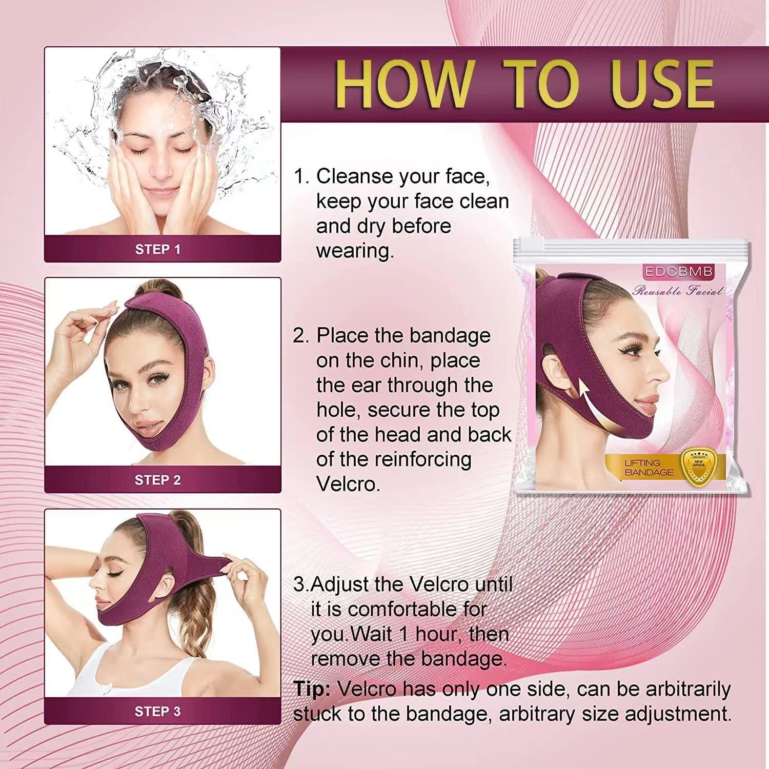 Máscara Facial V EDCBMB Reutilizable Antienvejecimiento