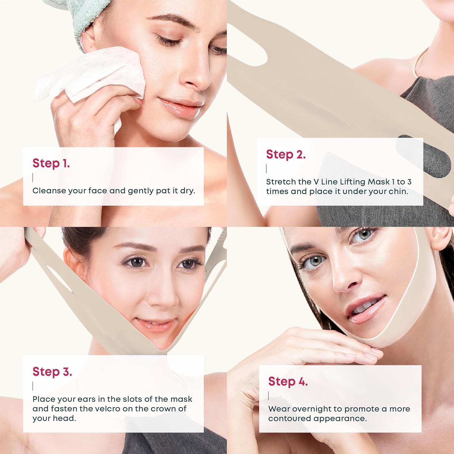 Máscara V de Elevación Facial Bayside para Doble Mentón