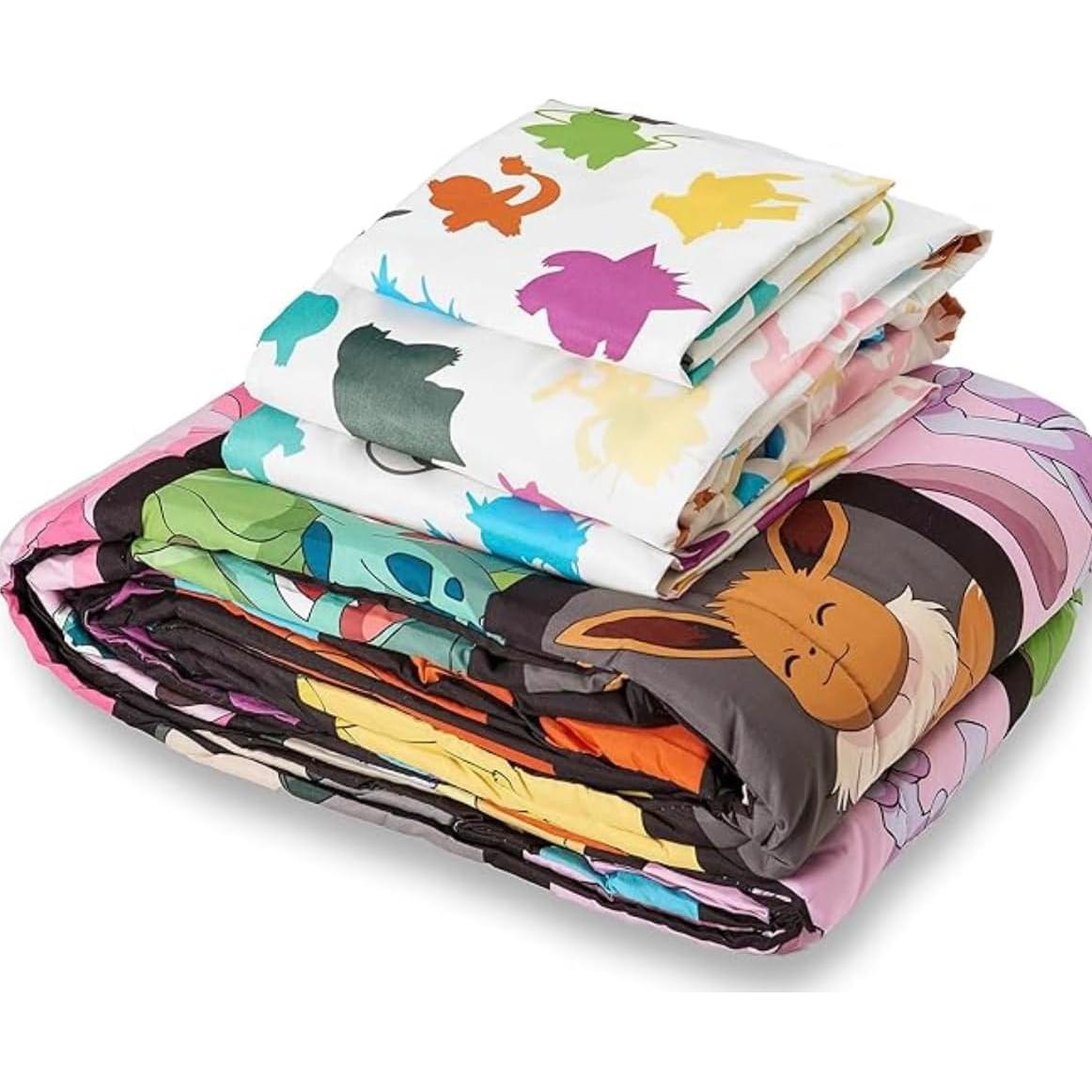 Juego de Cama Twin Pokémon Kanto 100% Poliéster Multicolor