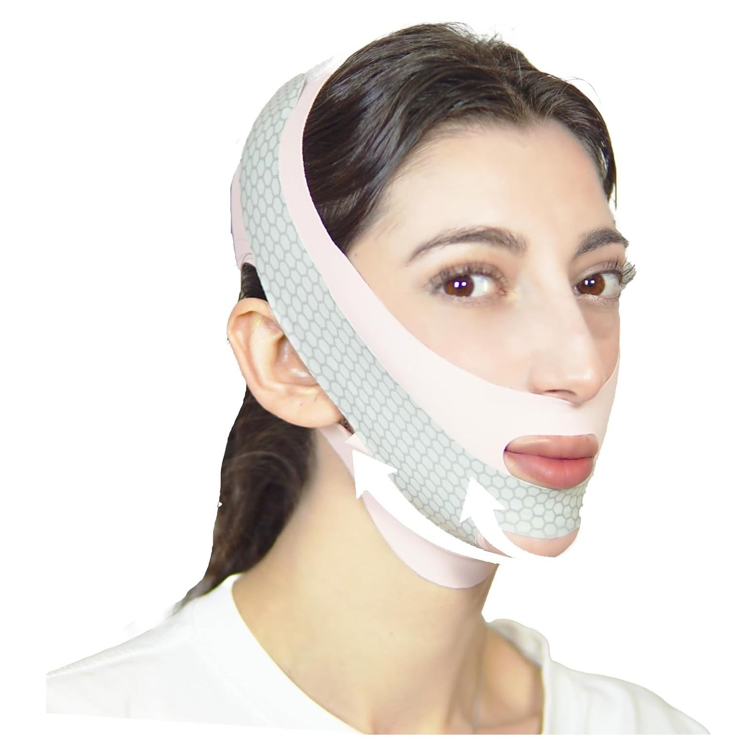 Cinta de levantamiento facial INCANDESCO en V Rosa